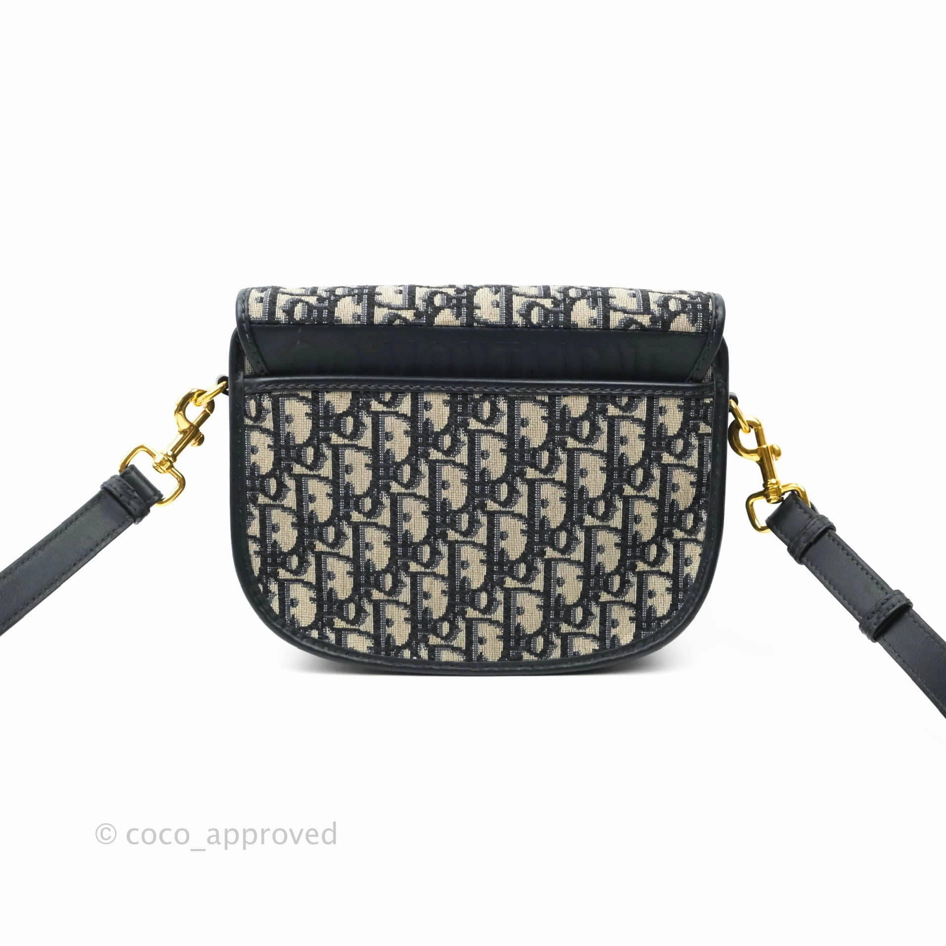Dior Medium Bobby Bag Blue Oblique Jacquard Canvas