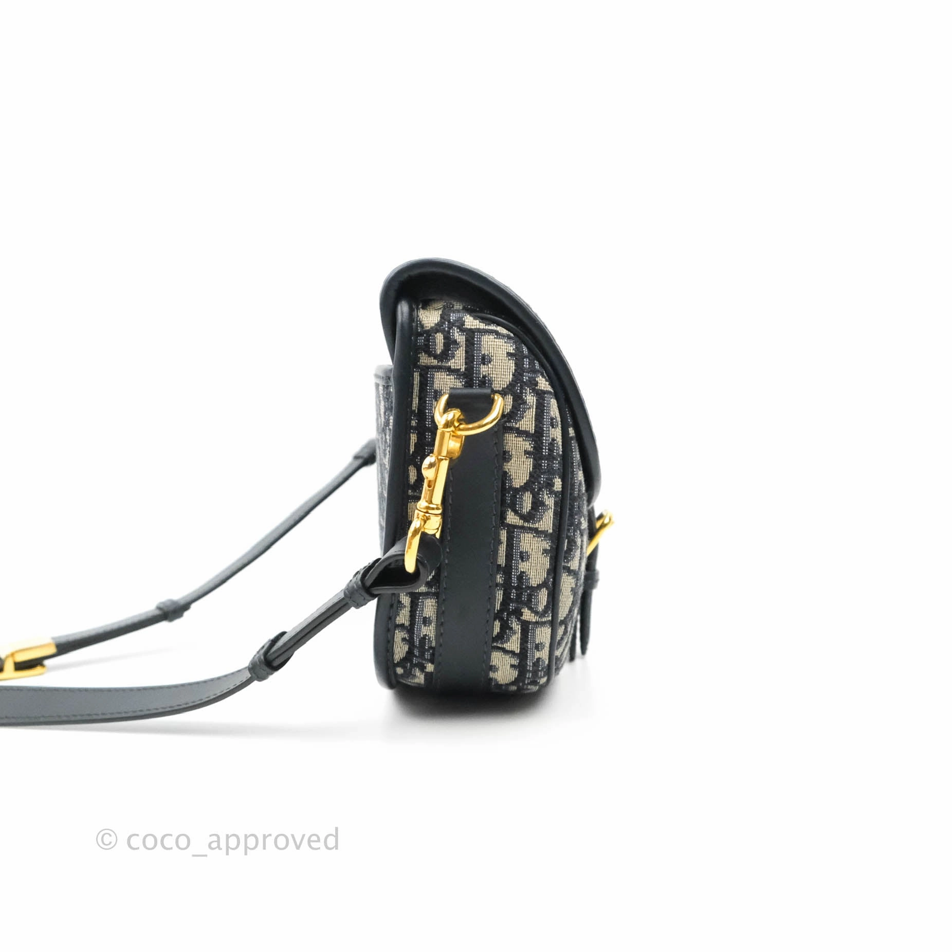 Dior Medium Bobby Bag Blue Oblique Jacquard Canvas