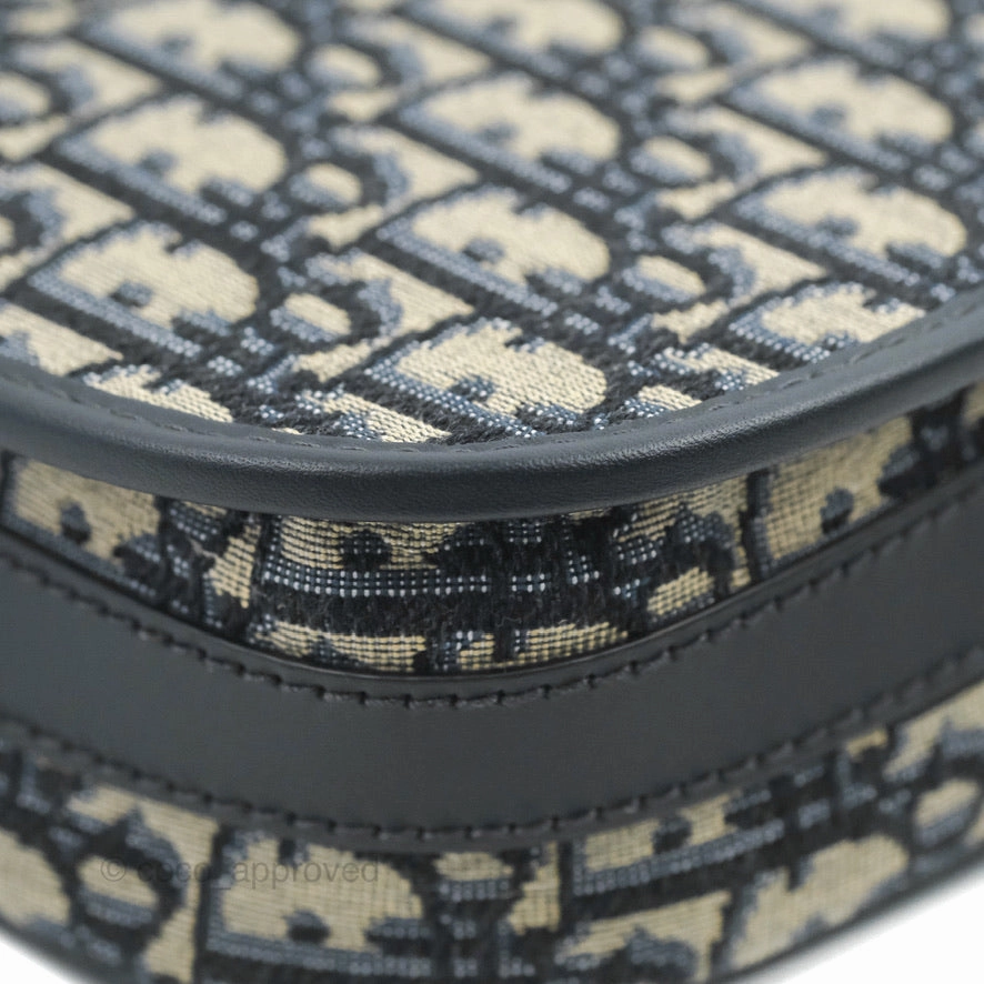 Dior Medium Bobby Bag Blue Oblique Jacquard Canvas