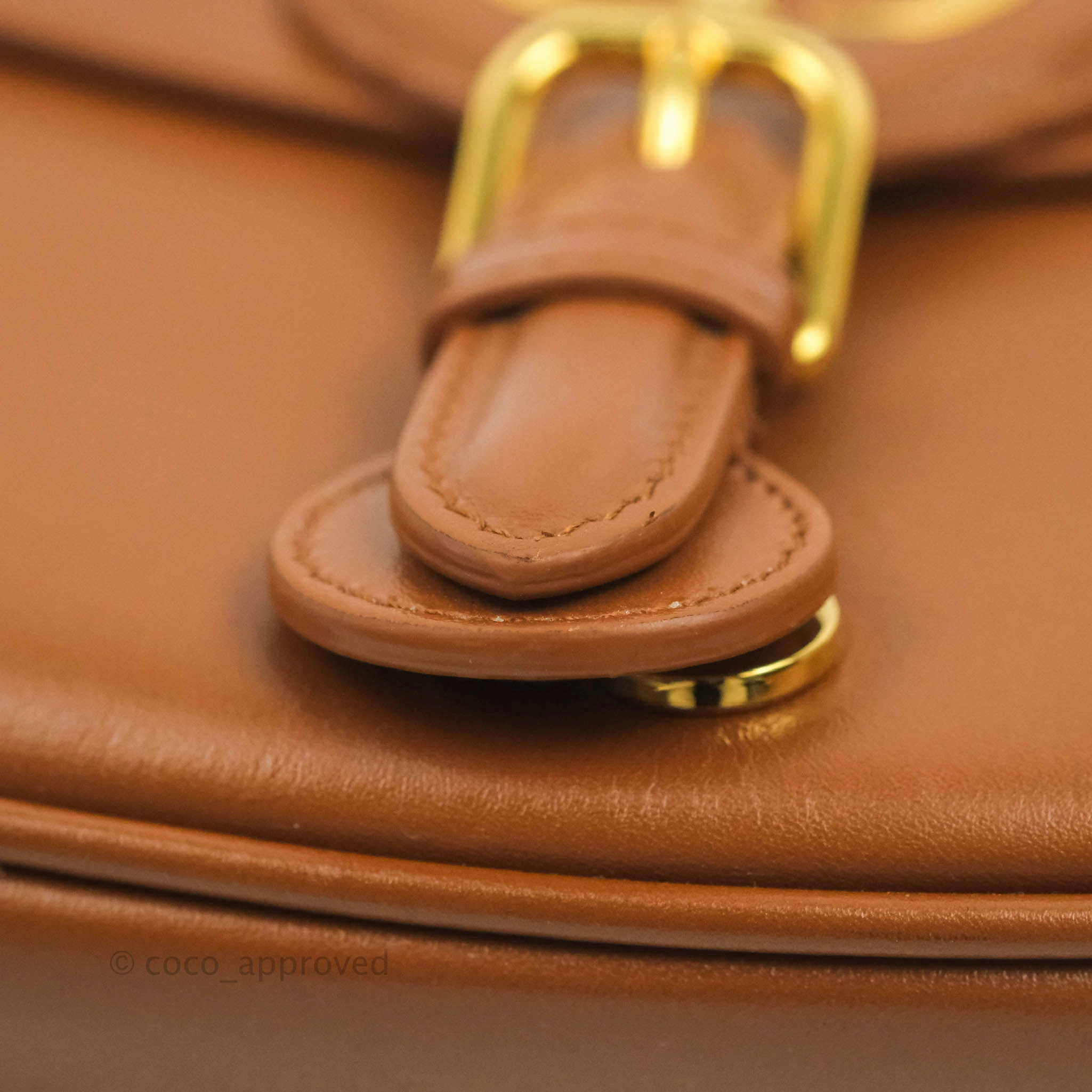 Dior Medium Bobby Bag Brown Calfskin Gold Hardware