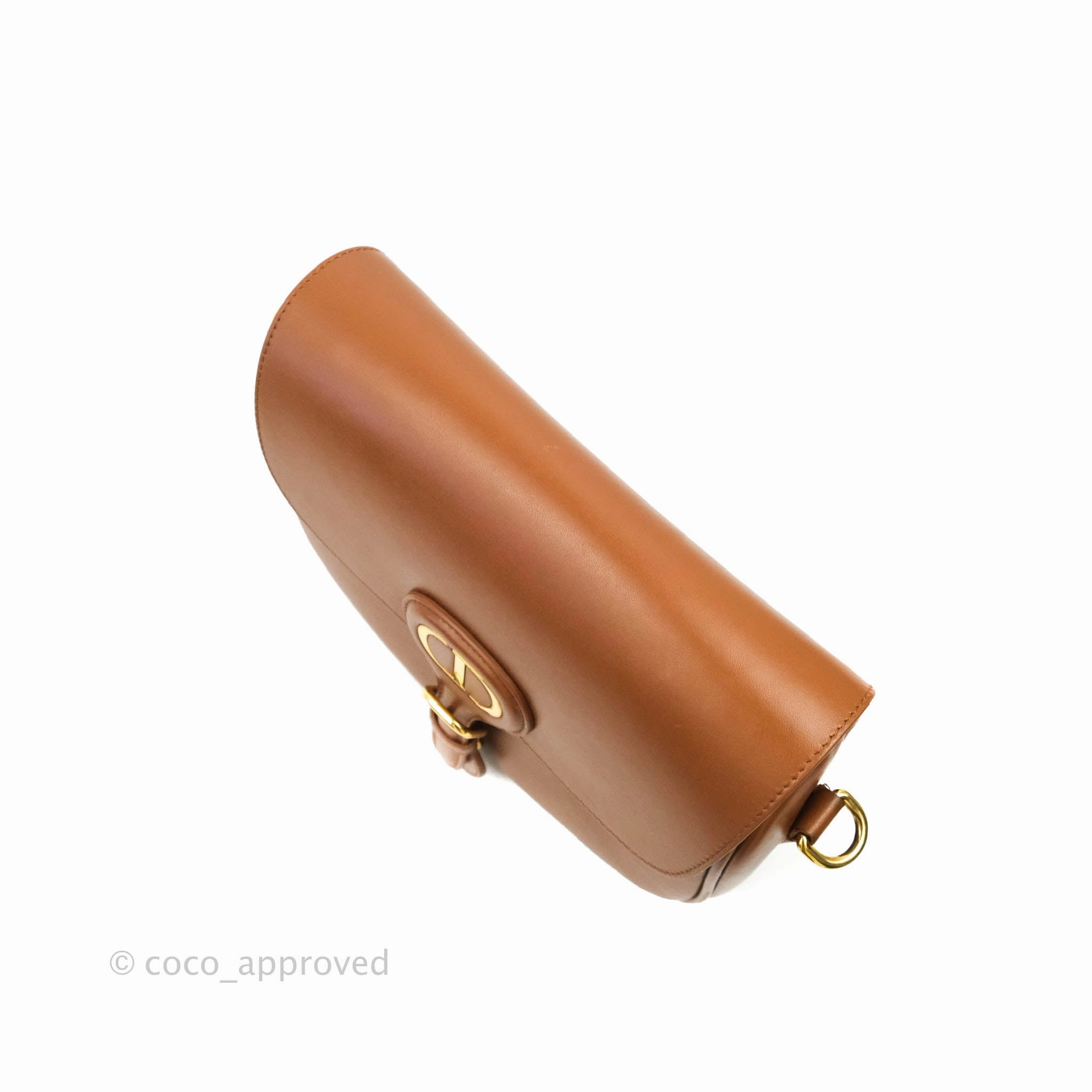 Dior Medium Bobby Bag Brown Calfskin Gold Hardware