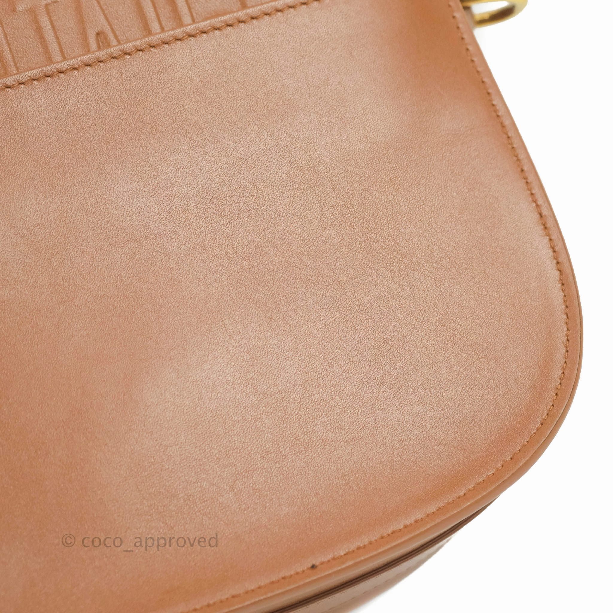 Dior Medium Bobby Bag Brown Calfskin Gold Hardware