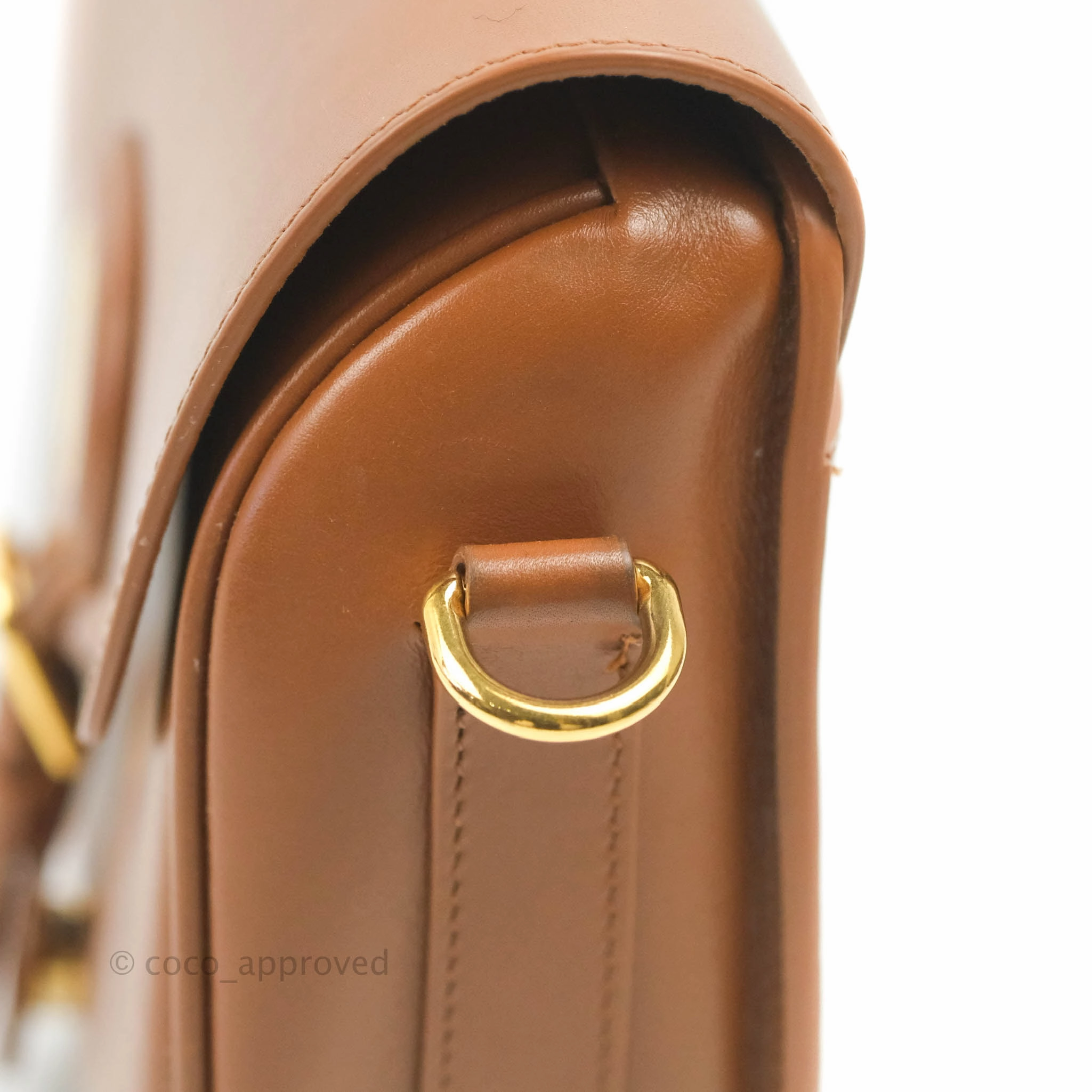 Dior Medium Bobby Bag Brown Calfskin Gold Hardware