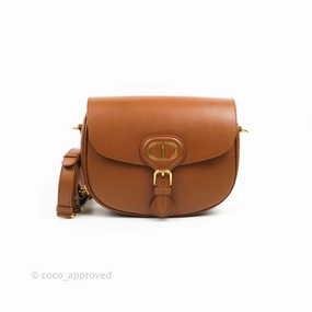 Dior Medium Bobby Bag Brown Calfskin Gold Hardware