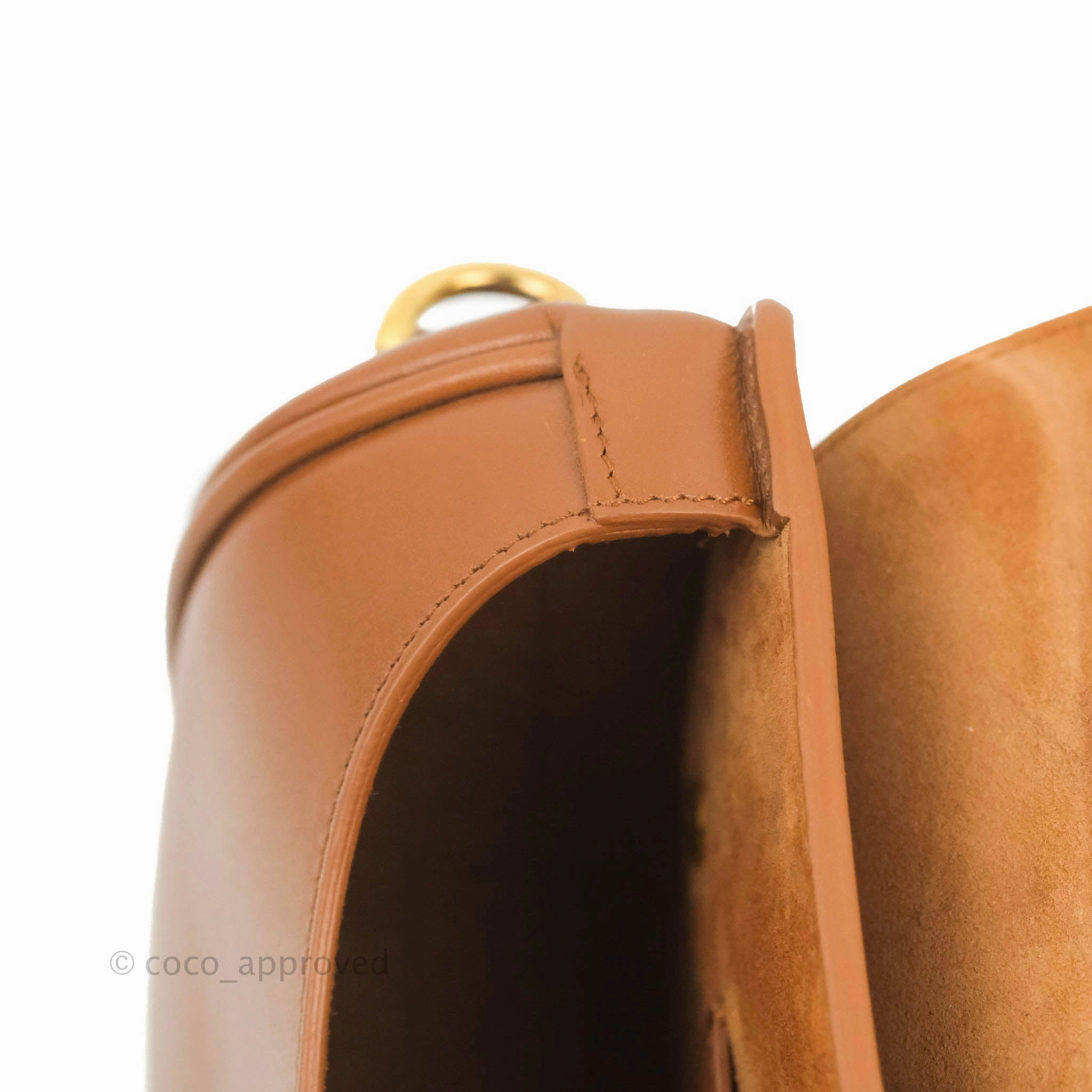 Dior Medium Bobby Bag Brown Calfskin Gold Hardware