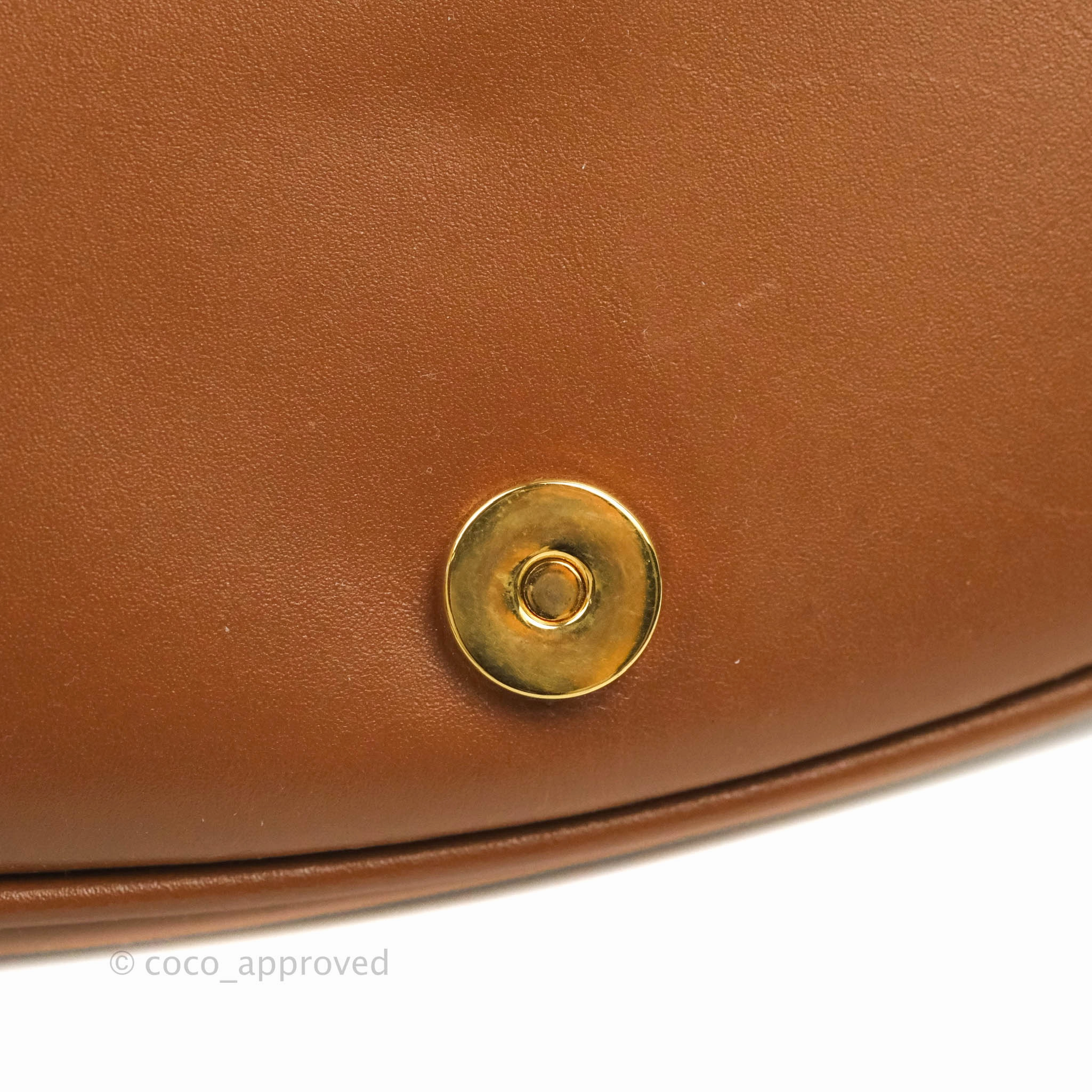 Dior Medium Bobby Bag Brown Calfskin Gold Hardware
