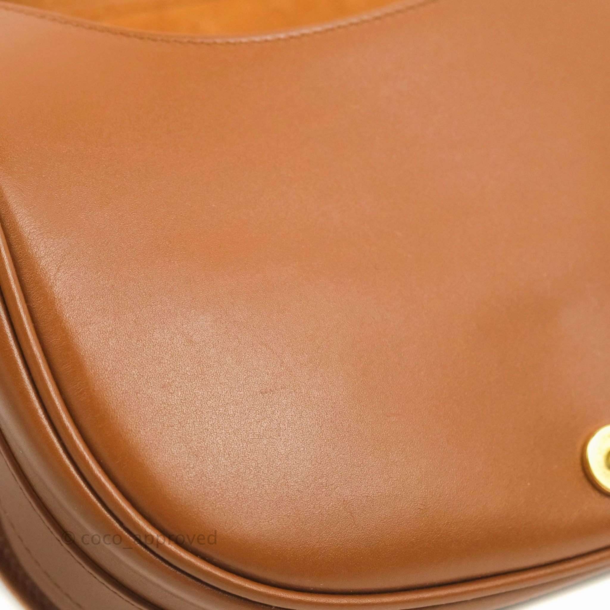 Dior Medium Bobby Bag Brown Calfskin Gold Hardware
