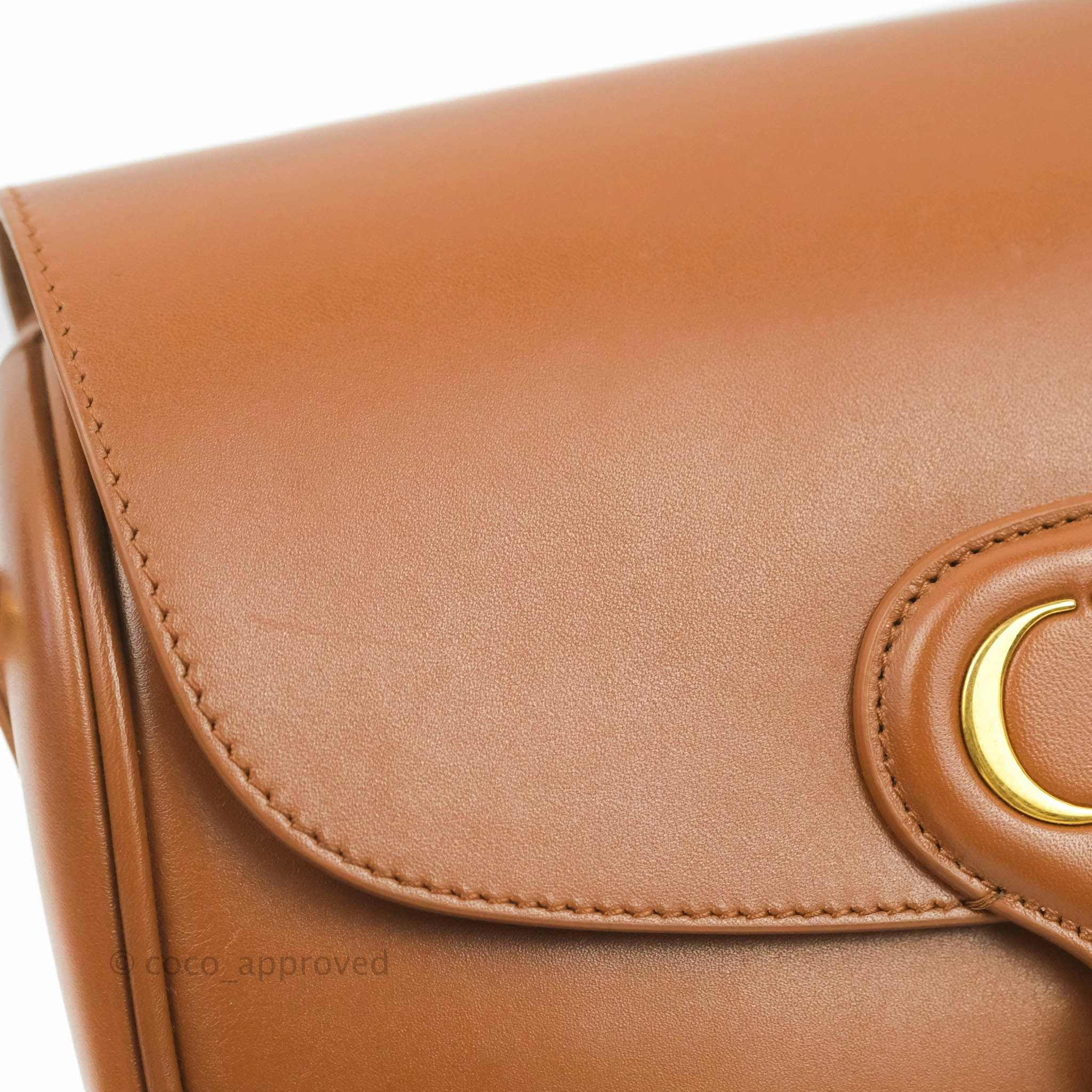 Dior Medium Bobby Bag Brown Calfskin Gold Hardware
