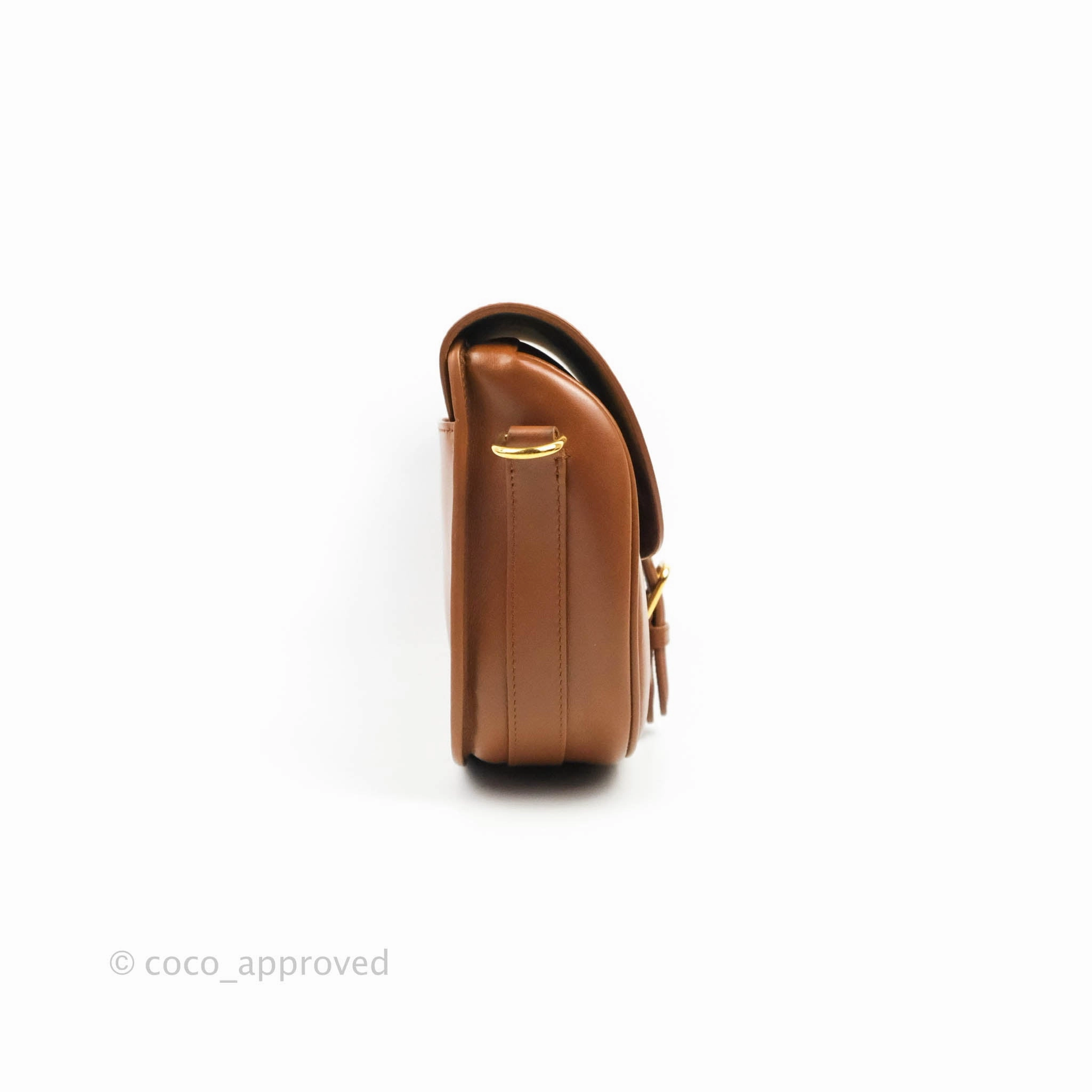 Dior Medium Bobby Bag Brown Calfskin Gold Hardware