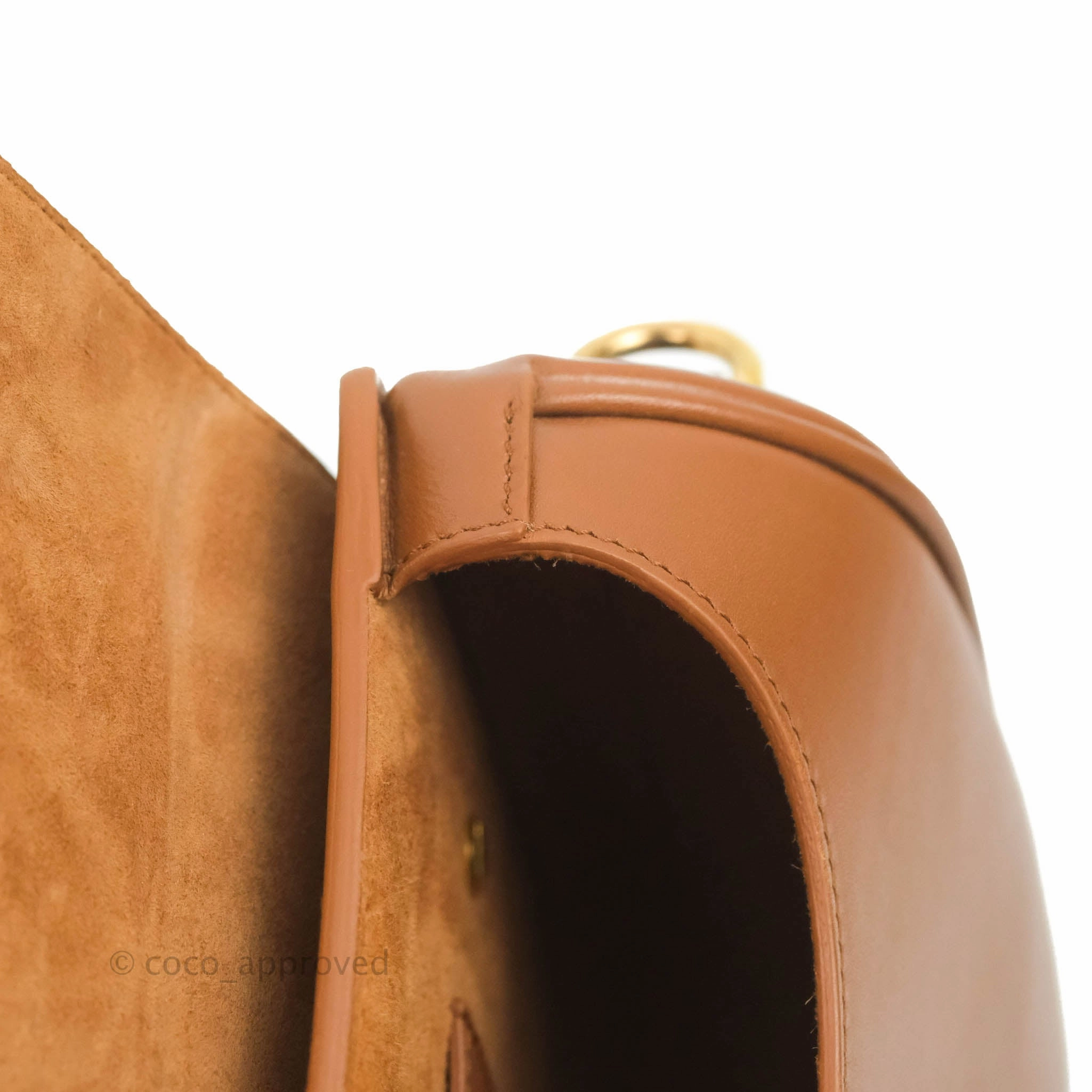 Dior Medium Bobby Bag Brown Calfskin Gold Hardware