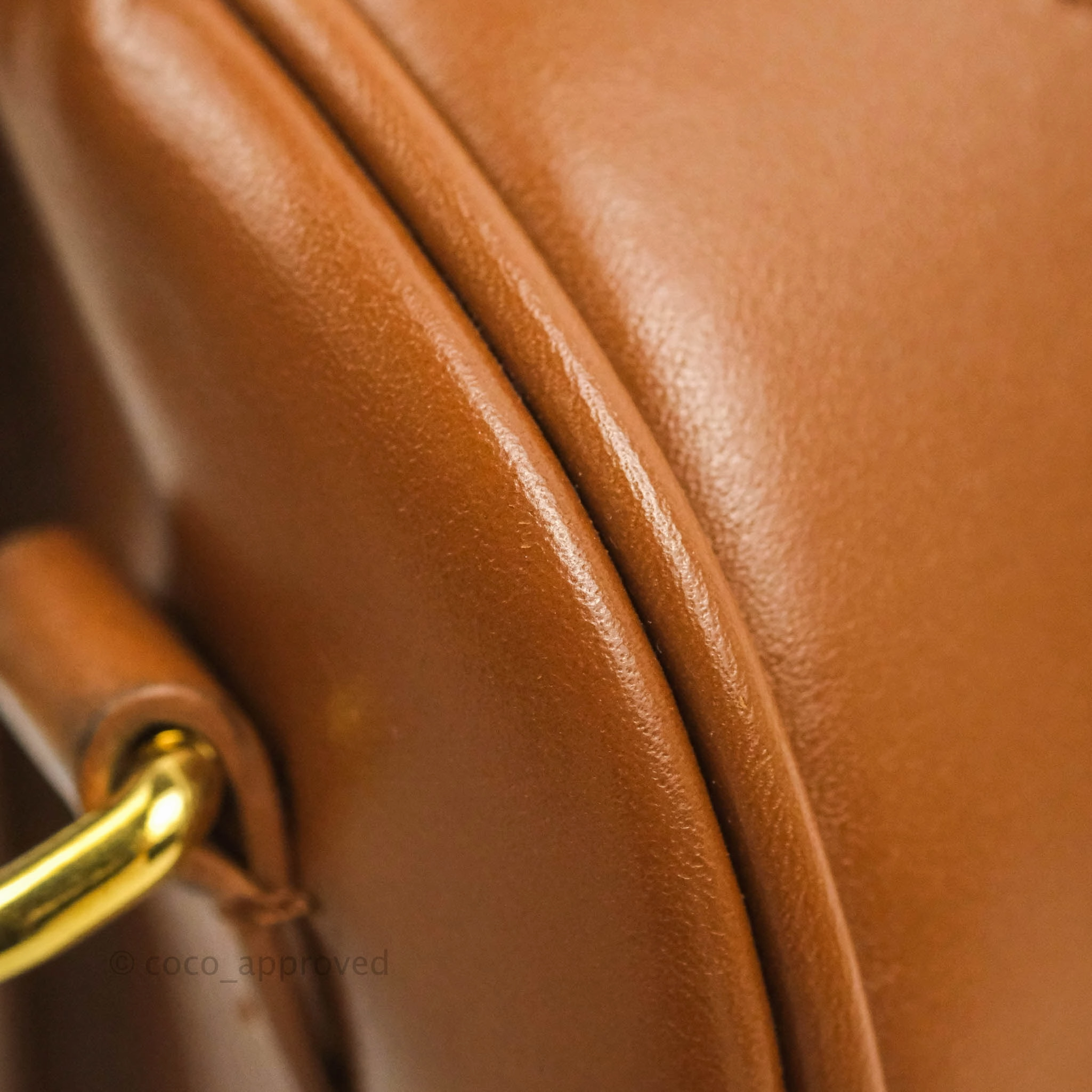 Dior Medium Bobby Bag Brown Calfskin Gold Hardware
