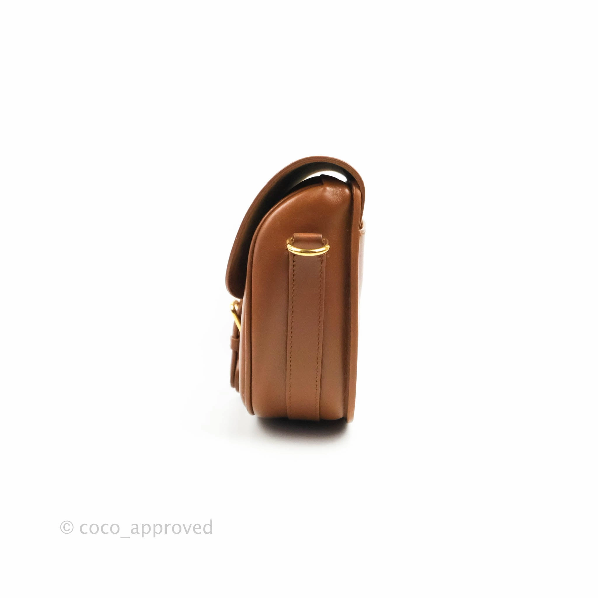 Dior Medium Bobby Bag Brown Calfskin Gold Hardware