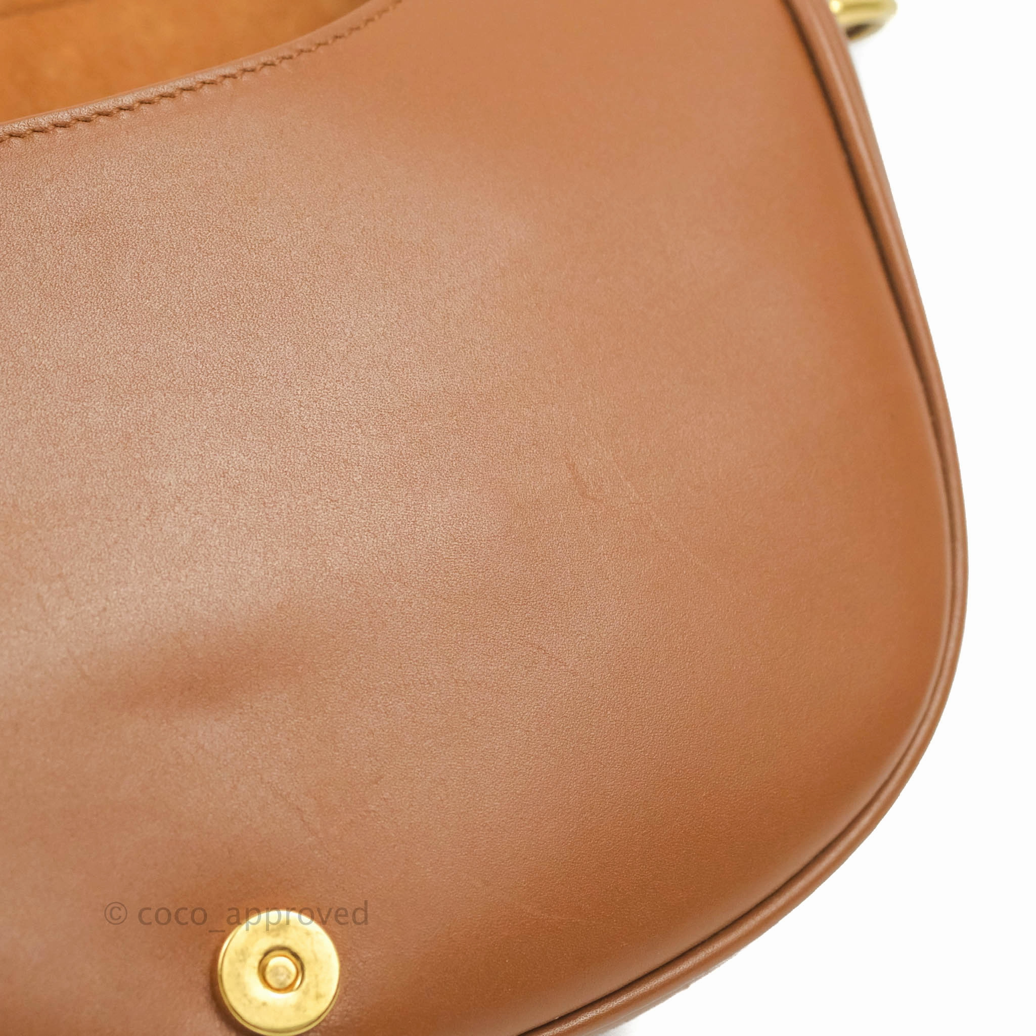 Dior Medium Bobby Bag Brown Calfskin Gold Hardware