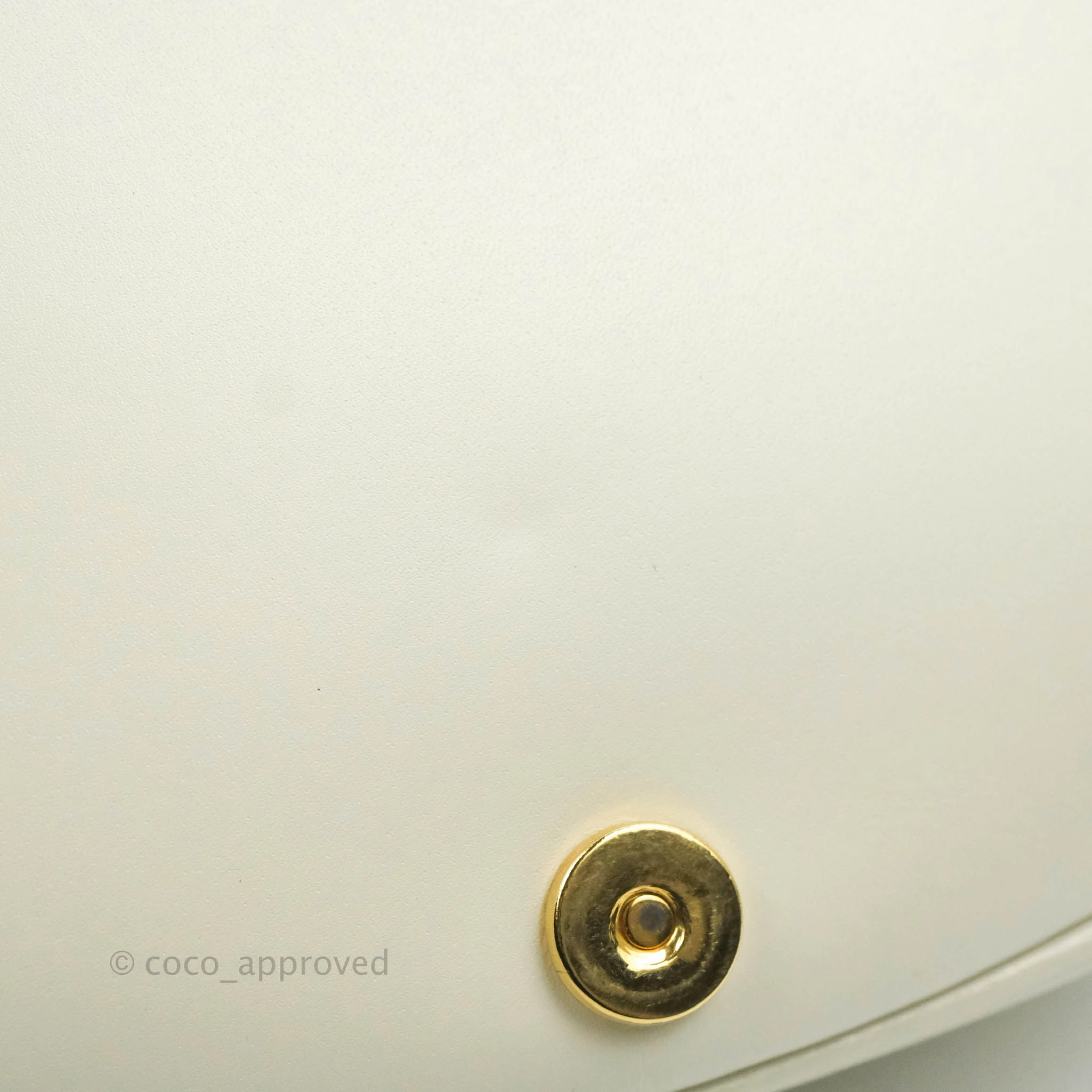 Dior Medium Bobby Bag Off White Calfskin Gold Hardware