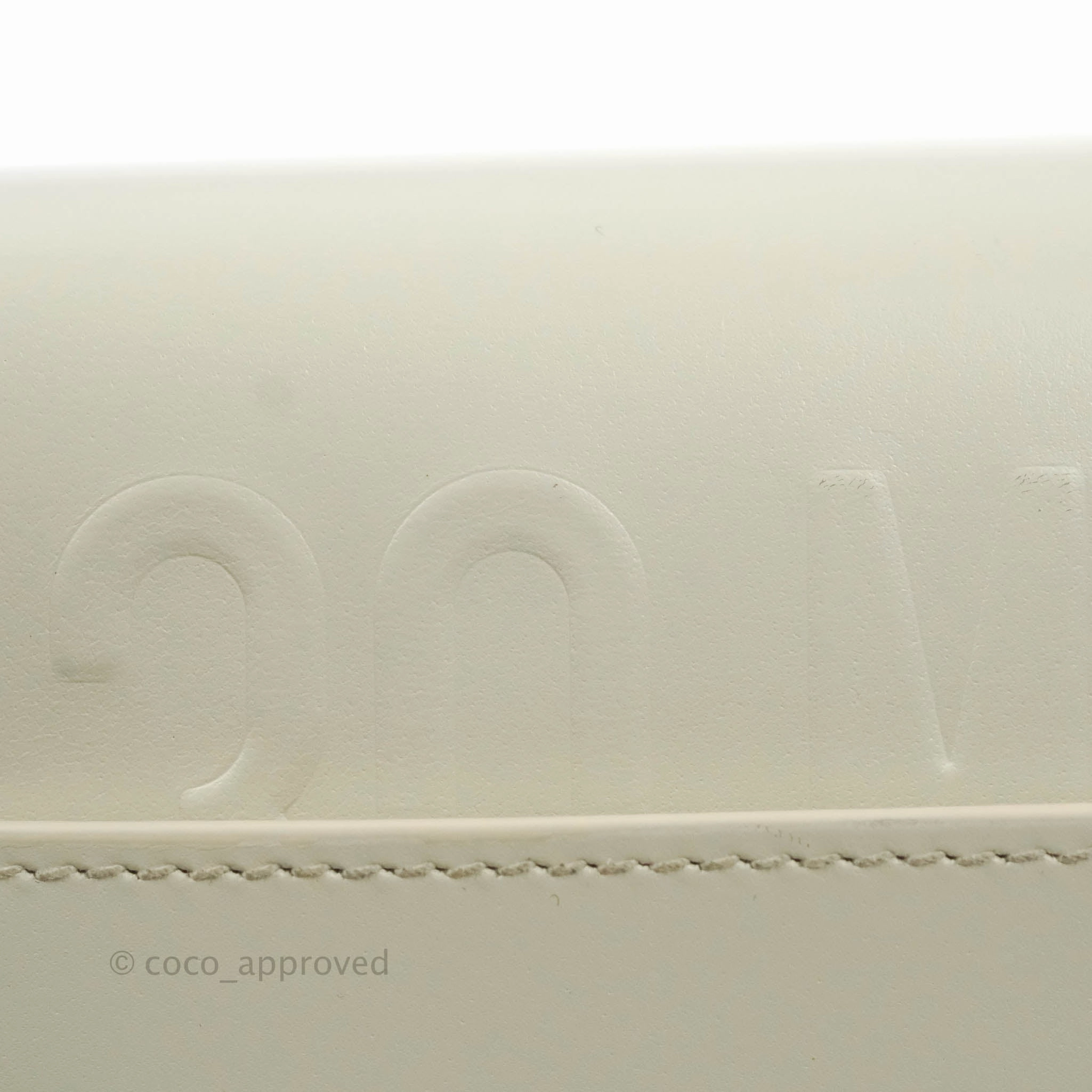 Dior Medium Bobby Bag Off White Calfskin Gold Hardware