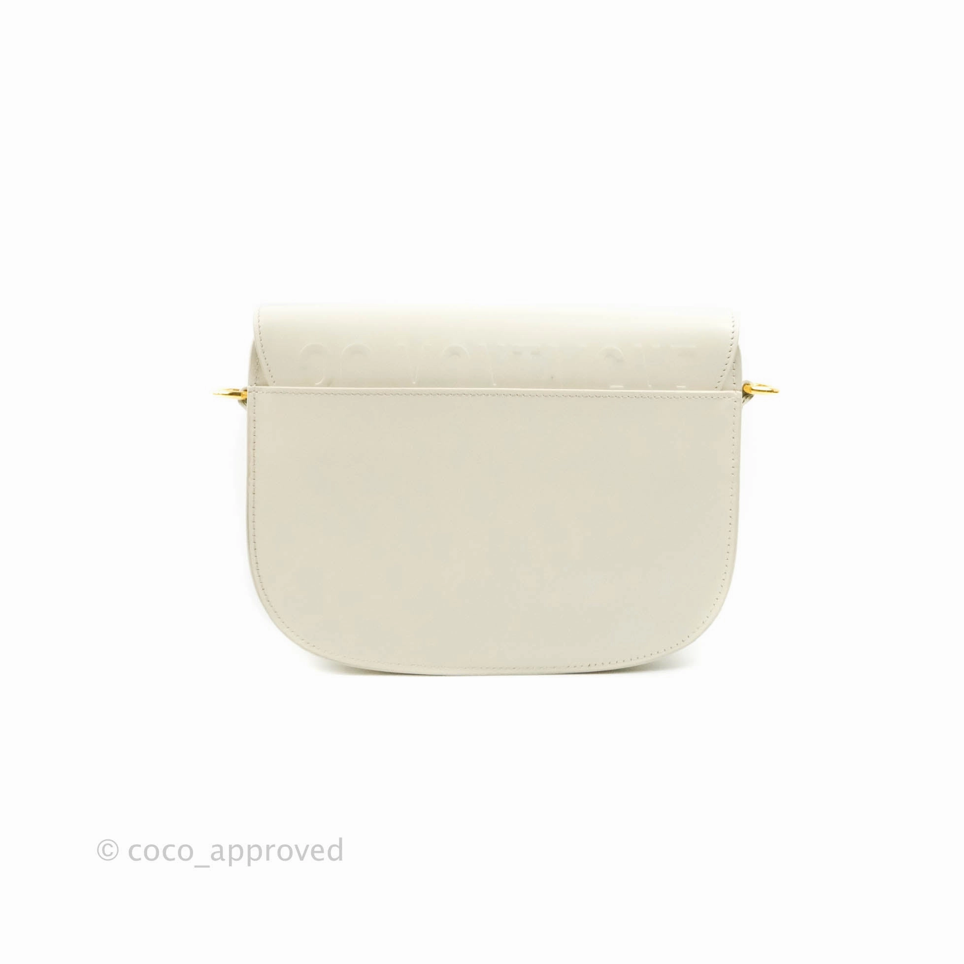 Dior Medium Bobby Bag Off White Calfskin Gold Hardware