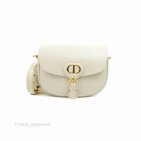 Dior Medium Bobby Bag Off White Calfskin Gold Hardware