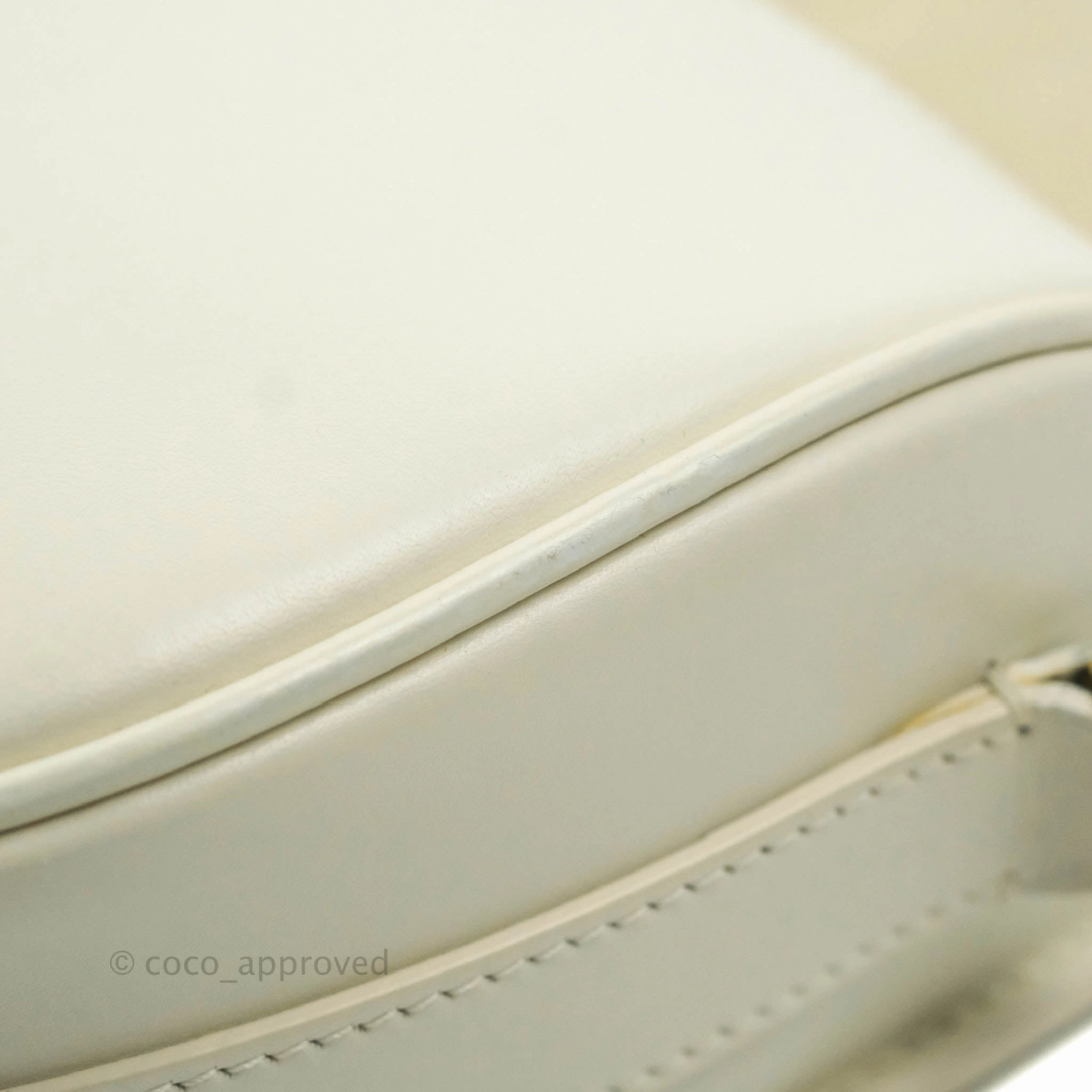 Dior Medium Bobby Bag Off White Calfskin Gold Hardware