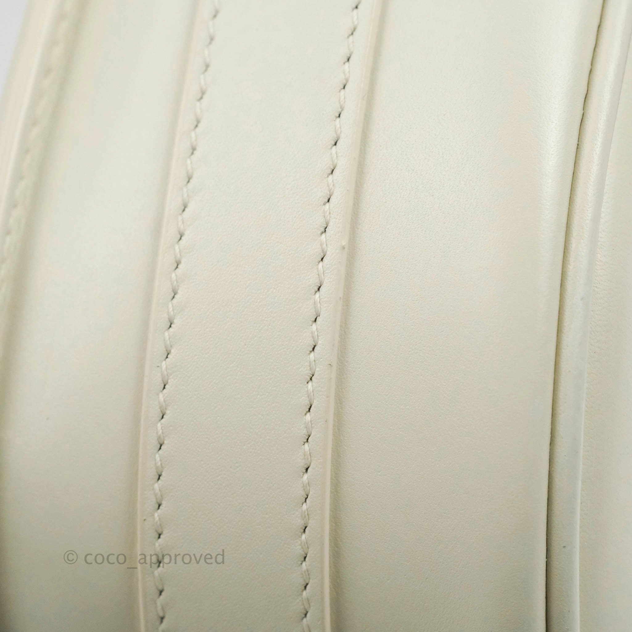 Dior Medium Bobby Bag Off White Calfskin Gold Hardware