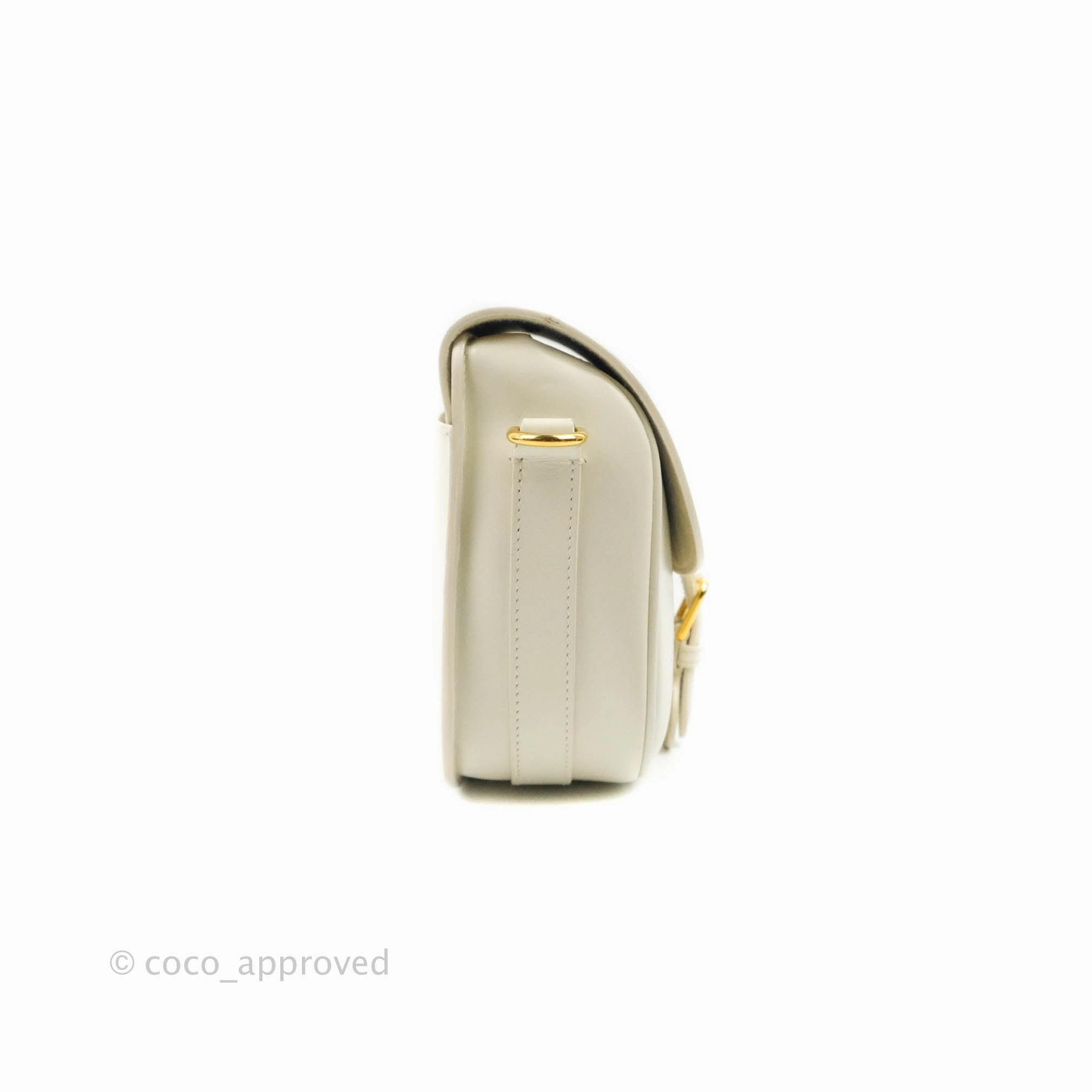 Dior Medium Bobby Bag Off White Calfskin Gold Hardware