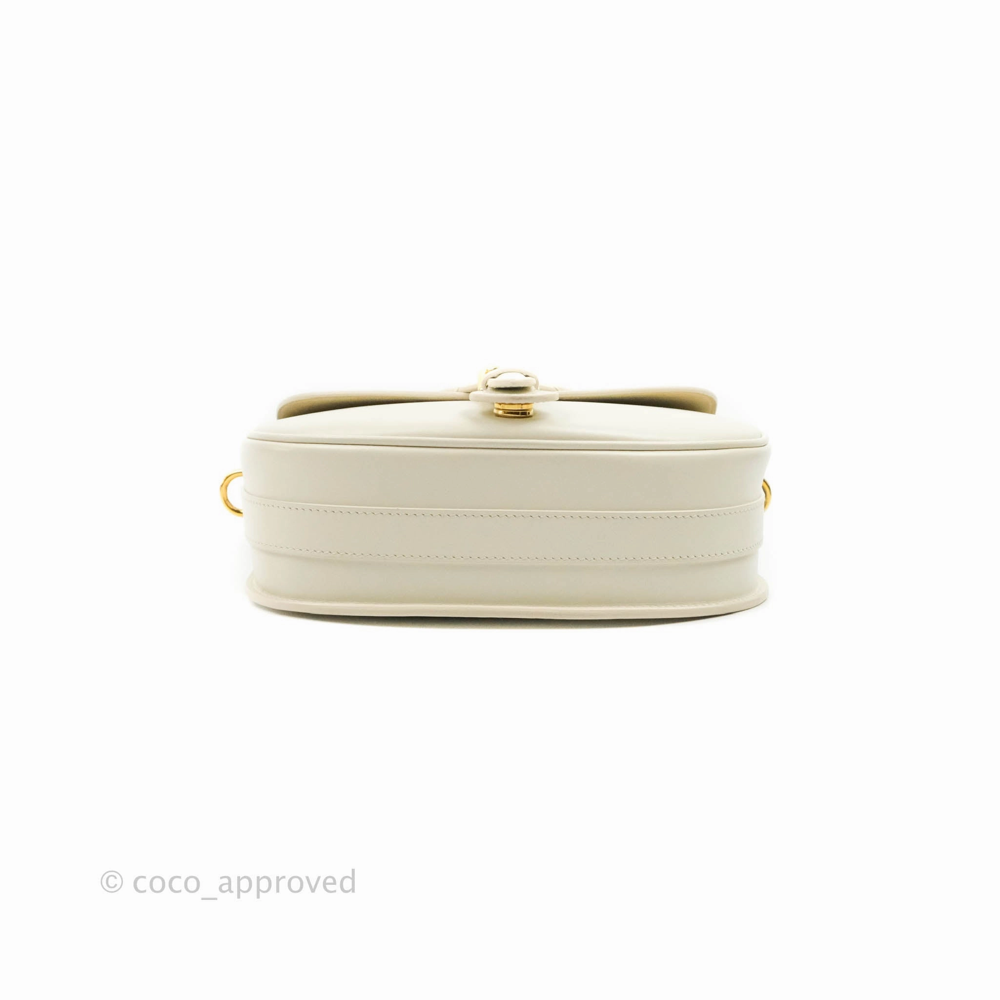 Dior Medium Bobby Bag Off White Calfskin Gold Hardware