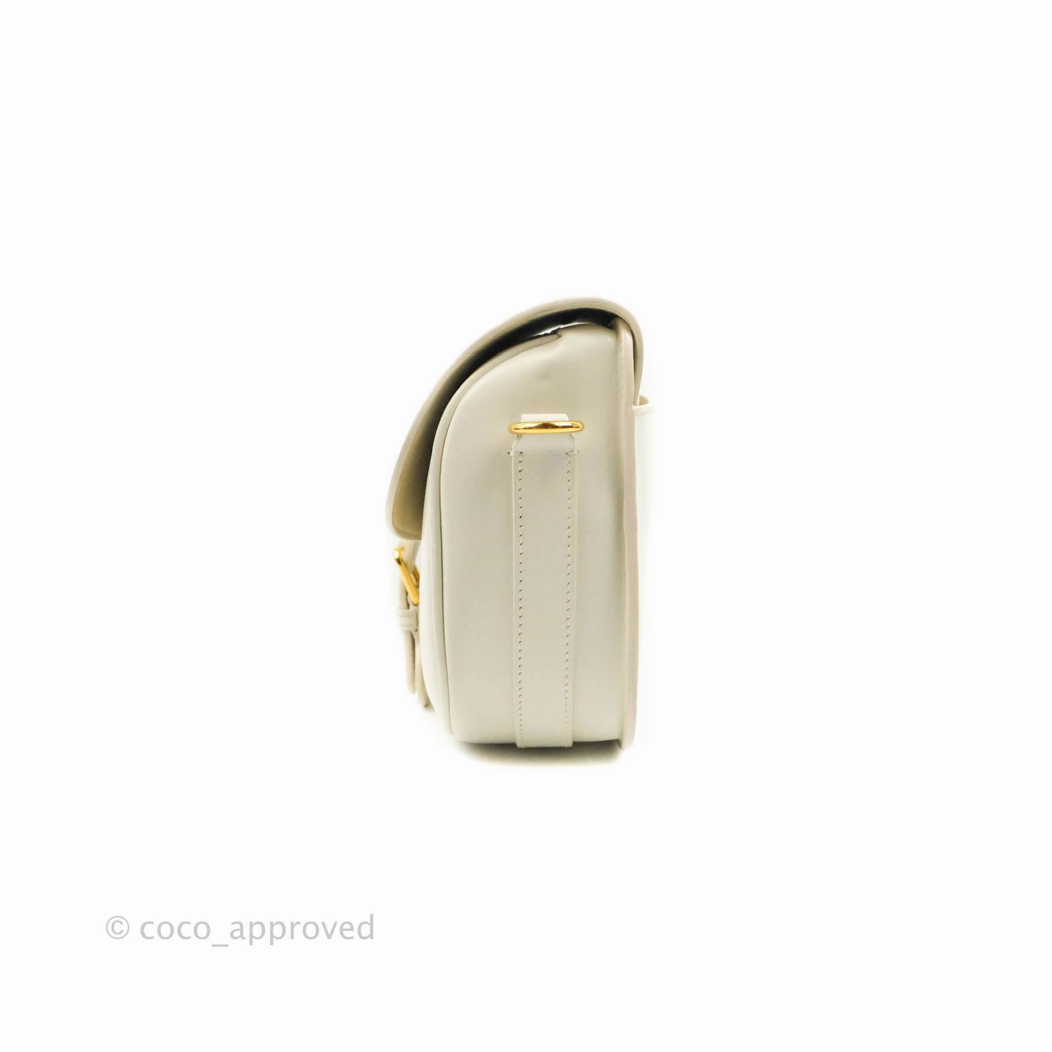 Dior Medium Bobby Bag Off White Calfskin Gold Hardware