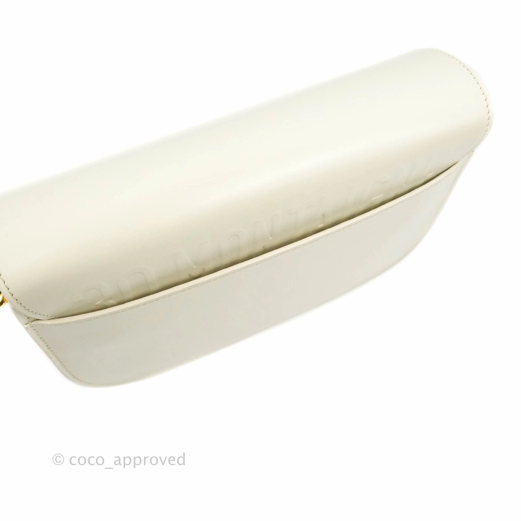 Dior Medium Bobby Bag Off White Calfskin Gold Hardware