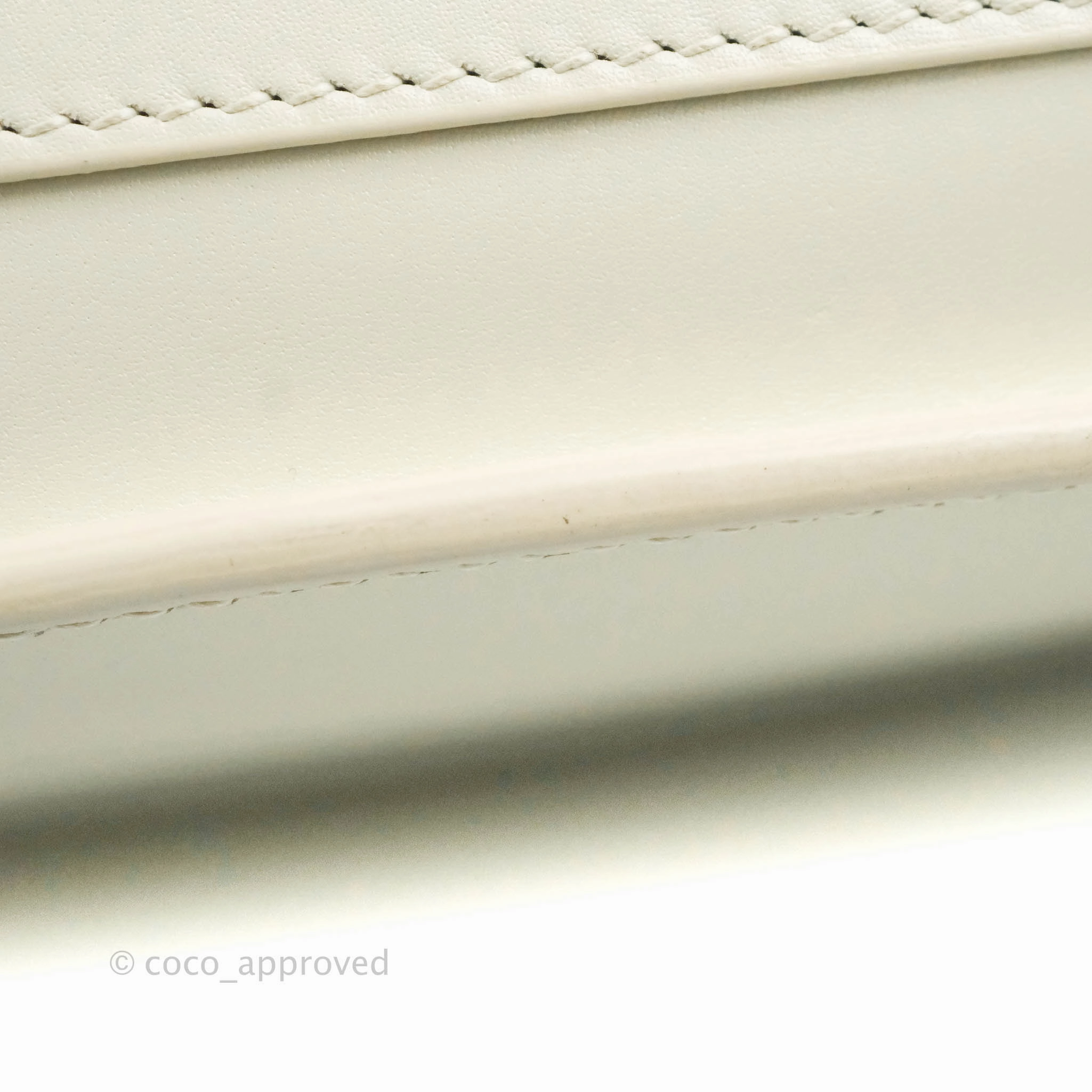 Dior Medium Bobby Bag Off White Calfskin Gold Hardware
