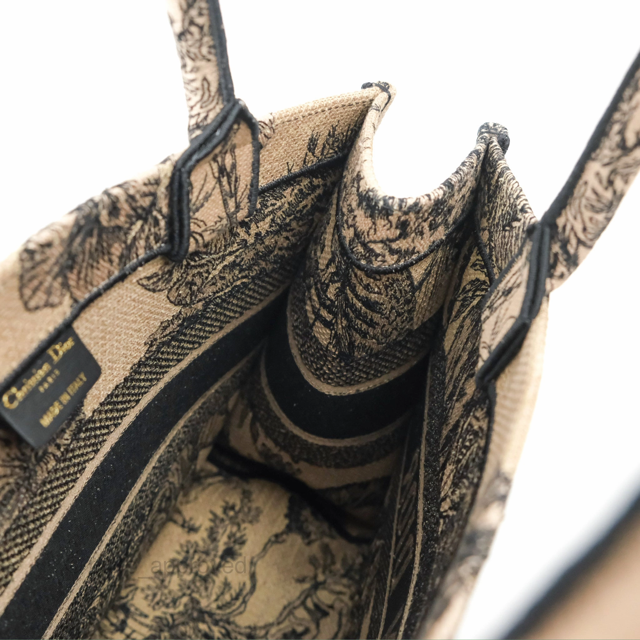 Dior Medium Book Tote Beige Multicolor Toile de Jouy Voyage Embroidery