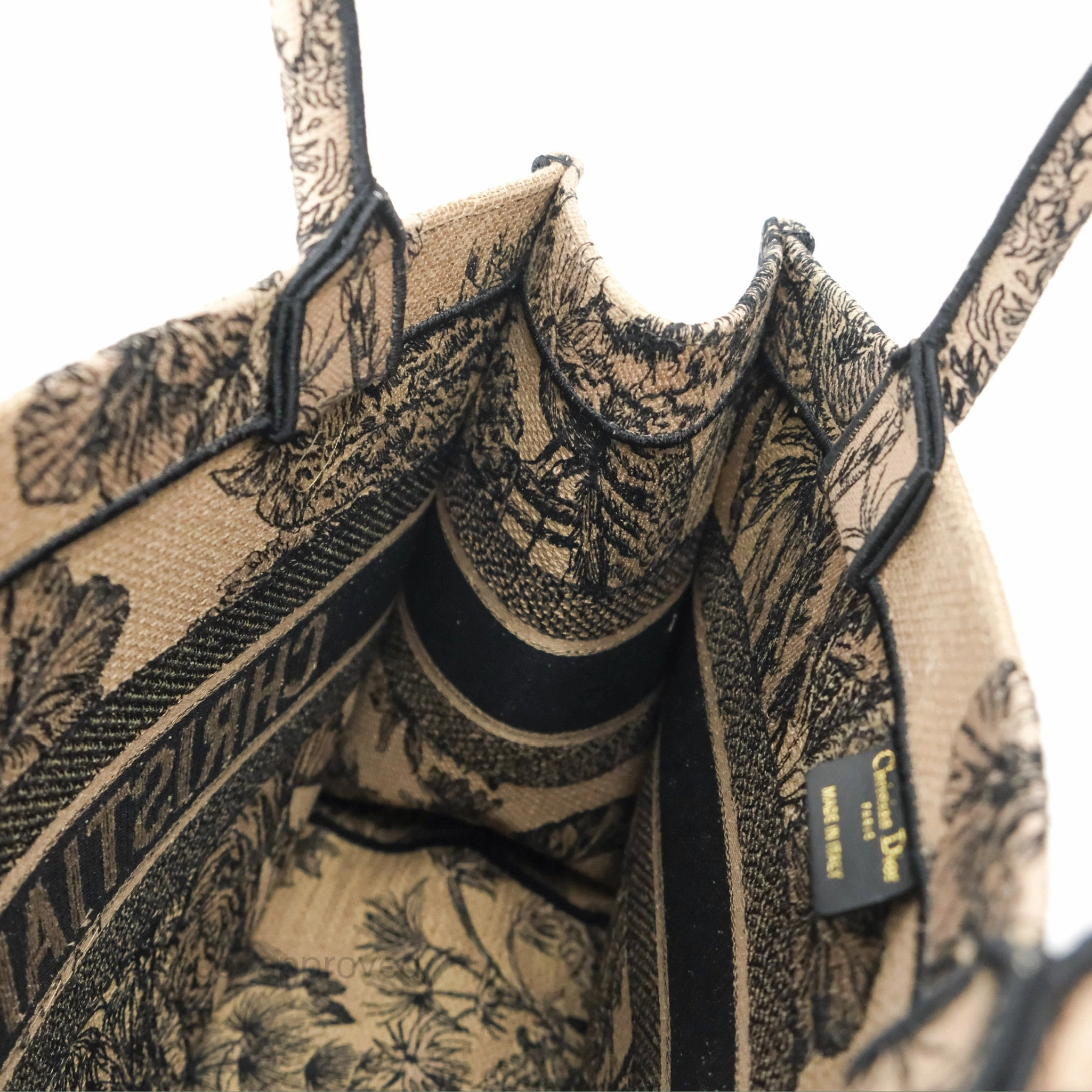 Dior Medium Book Tote Beige Multicolor Toile de Jouy Voyage Embroidery