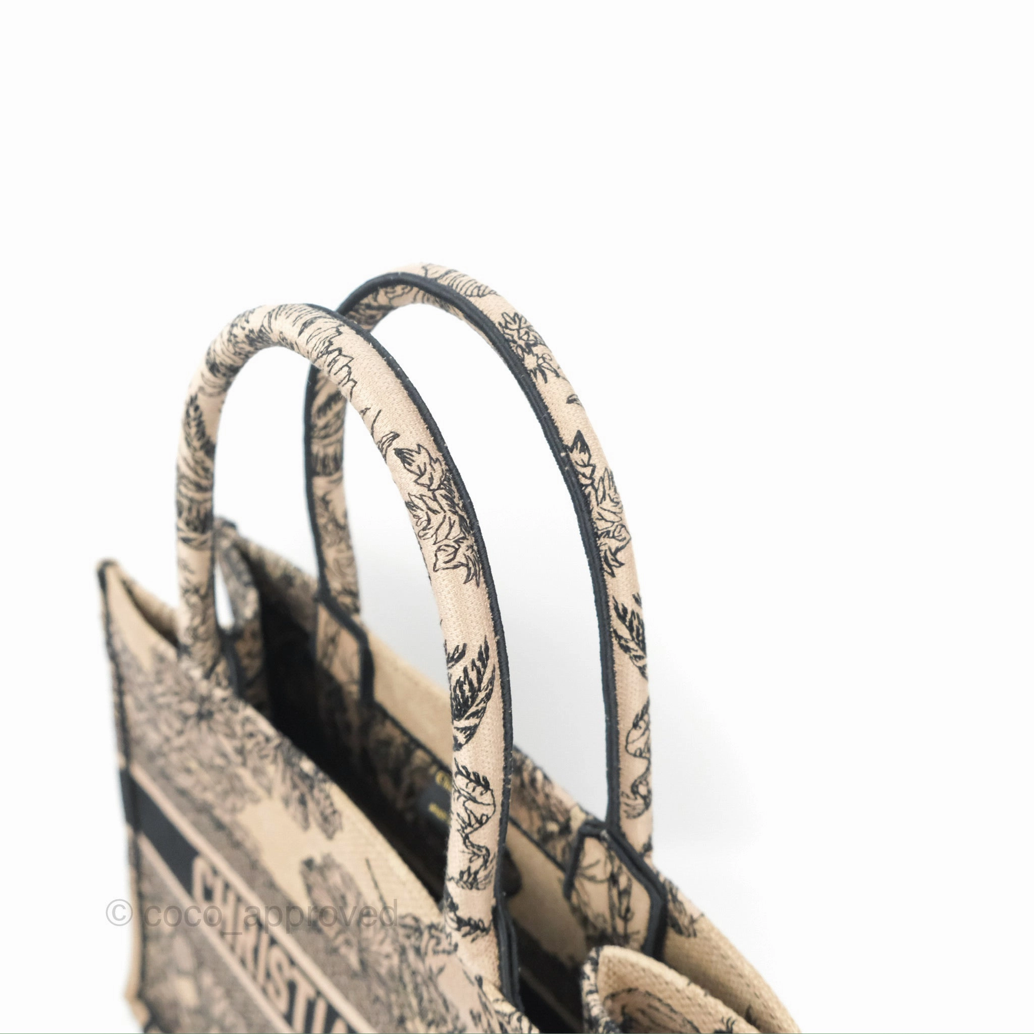 Dior Medium Book Tote Beige Multicolor Toile de Jouy Voyage Embroidery