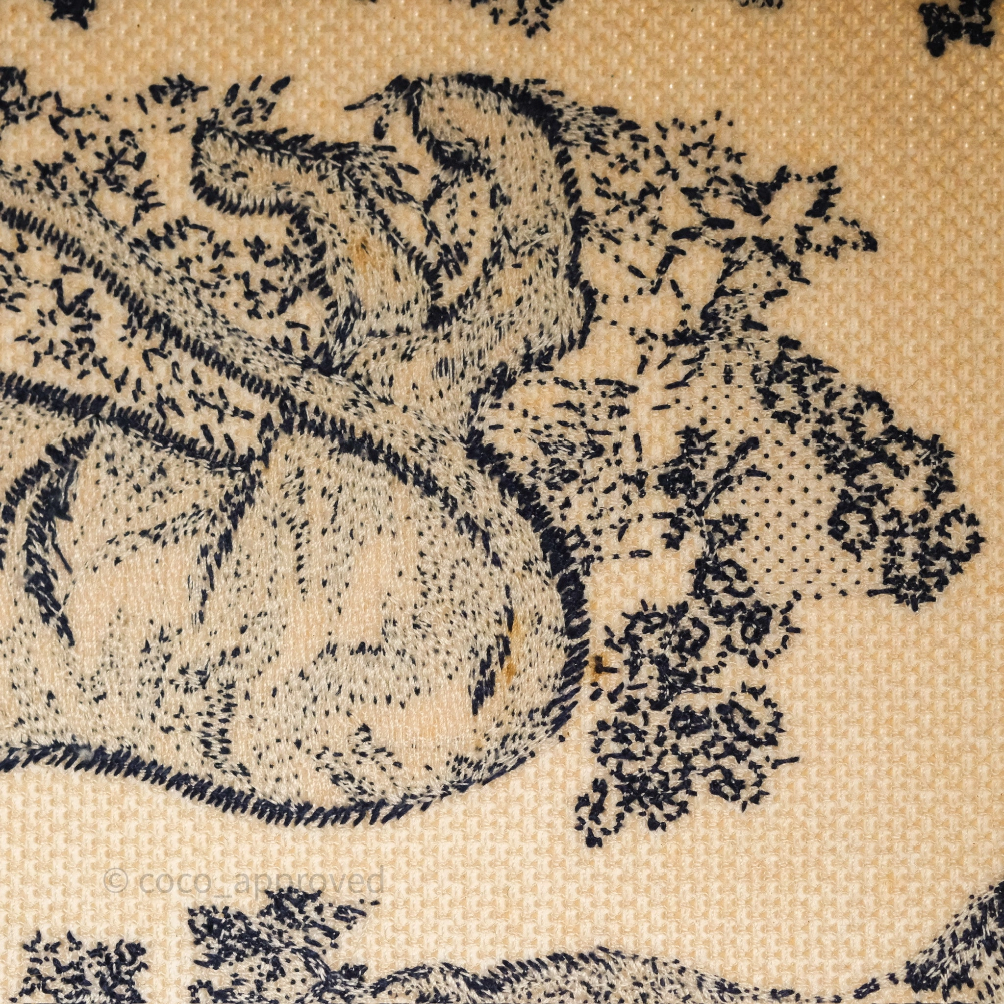 Dior Medium Book Tote White/Blue Toile De Jouy Embroidered Canvas