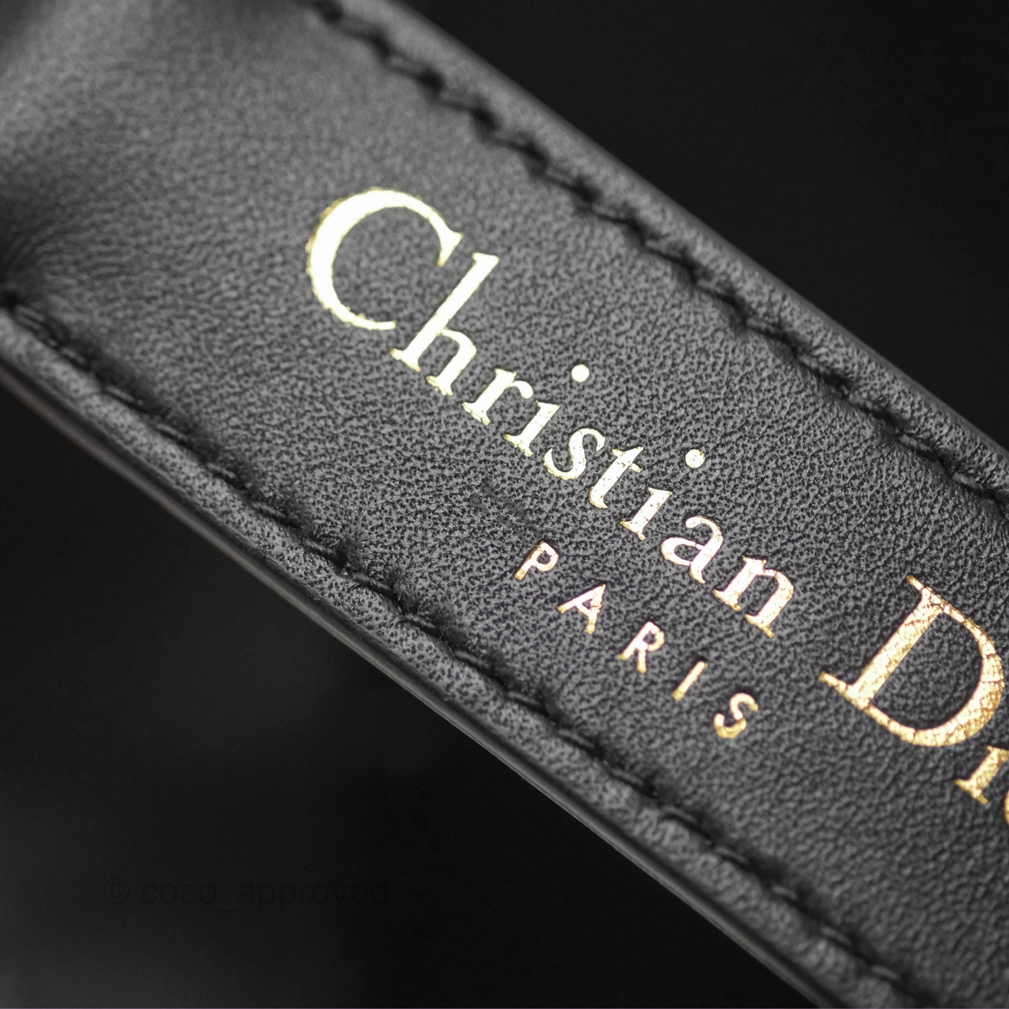 Dior Medium Toujours Bag Black Macrocannage Calfskin