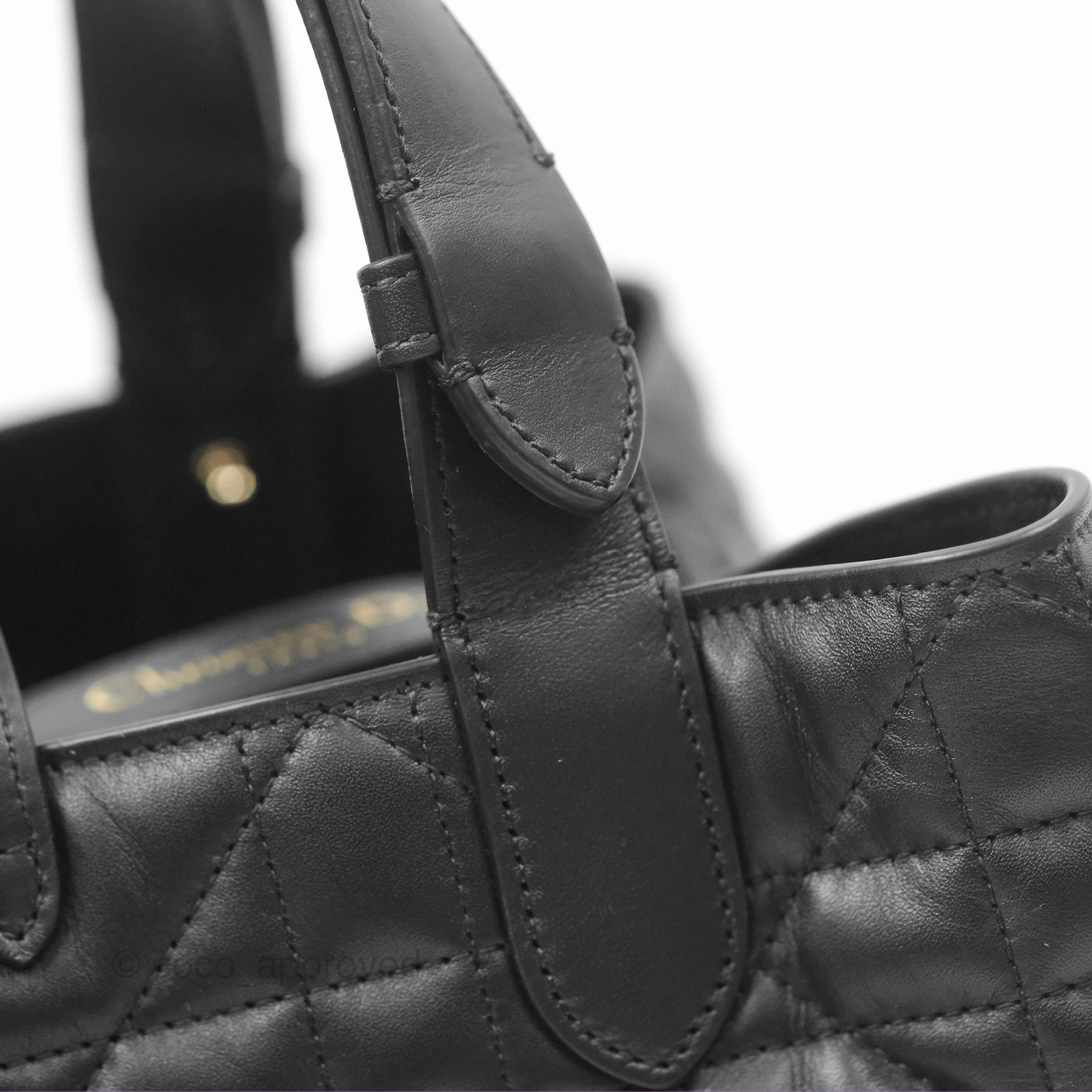 Dior Medium Toujours Bag Black Macrocannage Calfskin