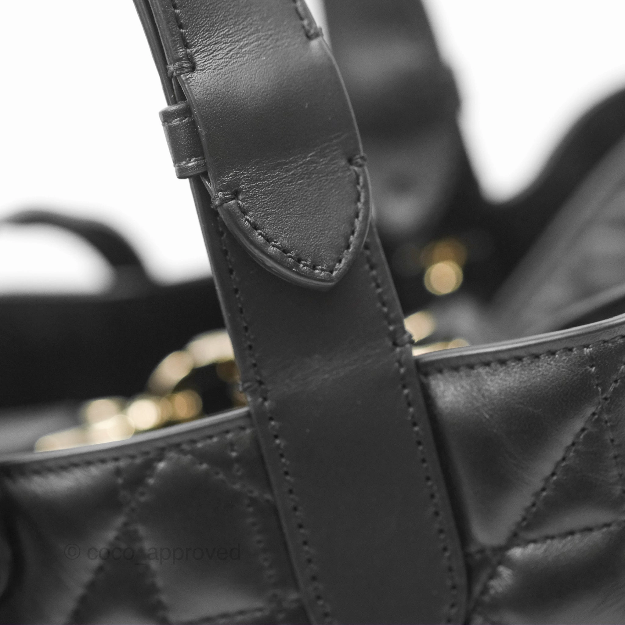 Dior Medium Toujours Bag Black Macrocannage Calfskin