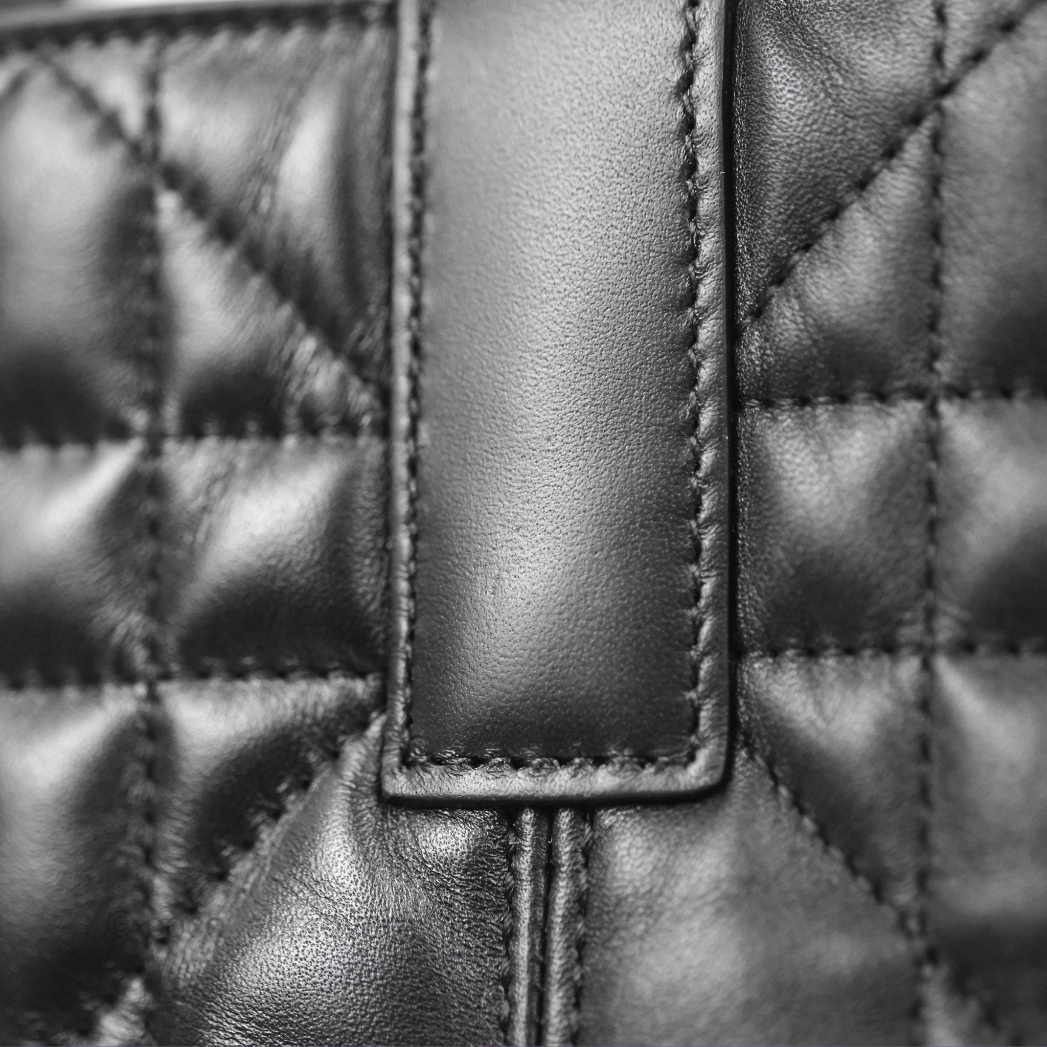 Dior Medium Toujours Bag Black Macrocannage Calfskin
