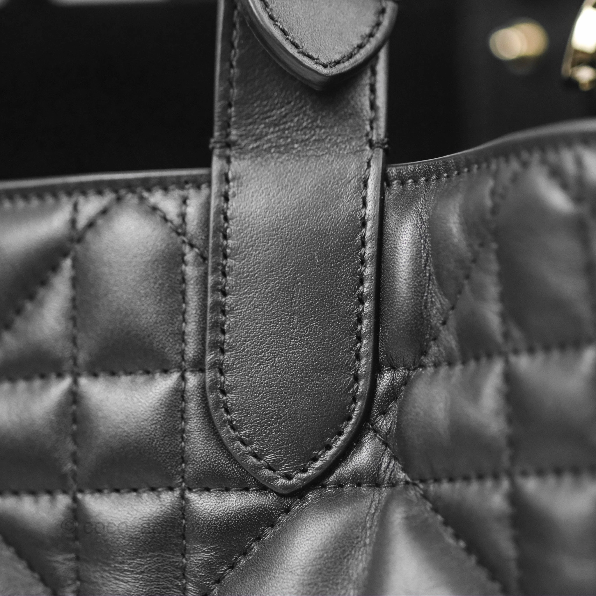 Dior Medium Toujours Bag Black Macrocannage Calfskin