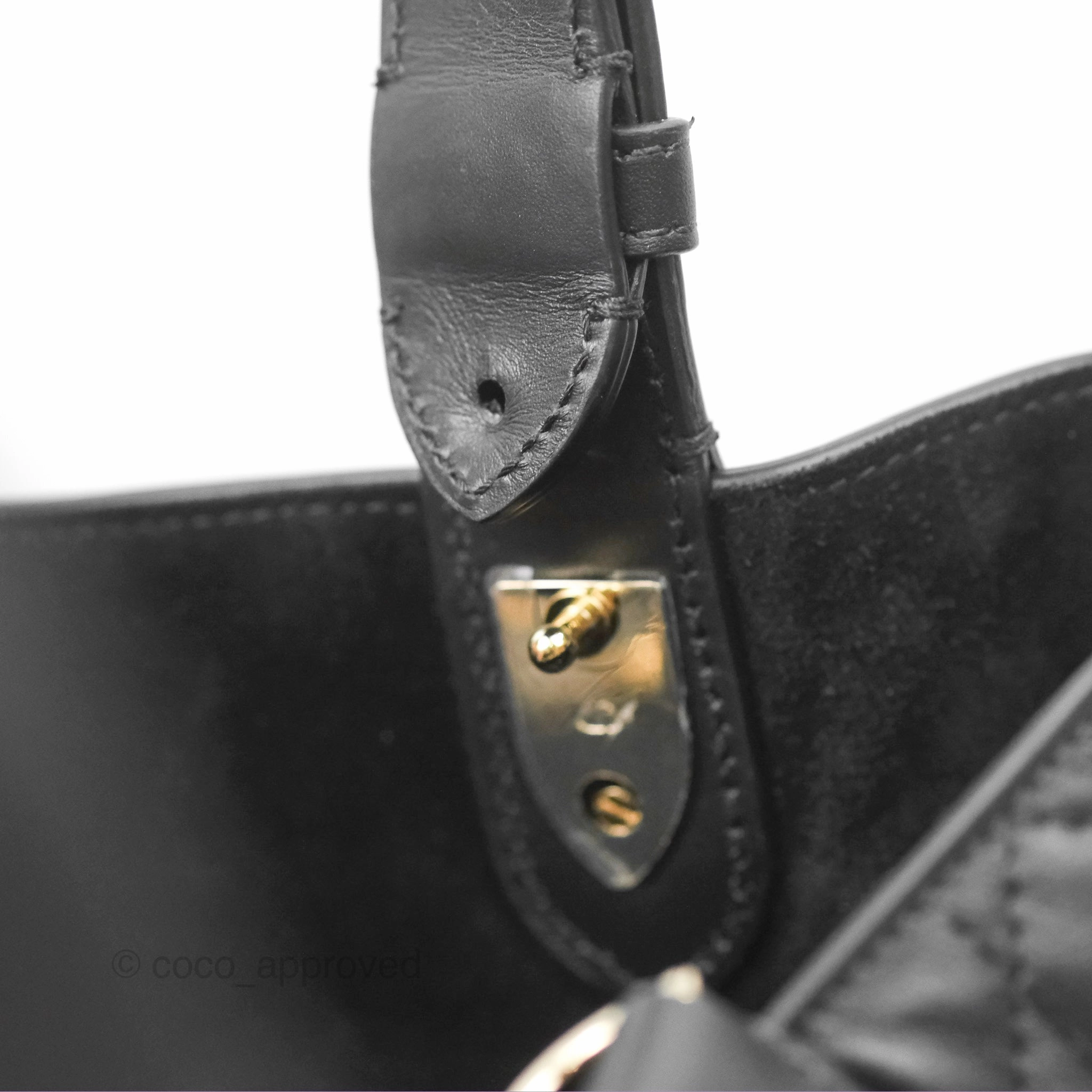 Dior Medium Toujours Bag Black Macrocannage Calfskin