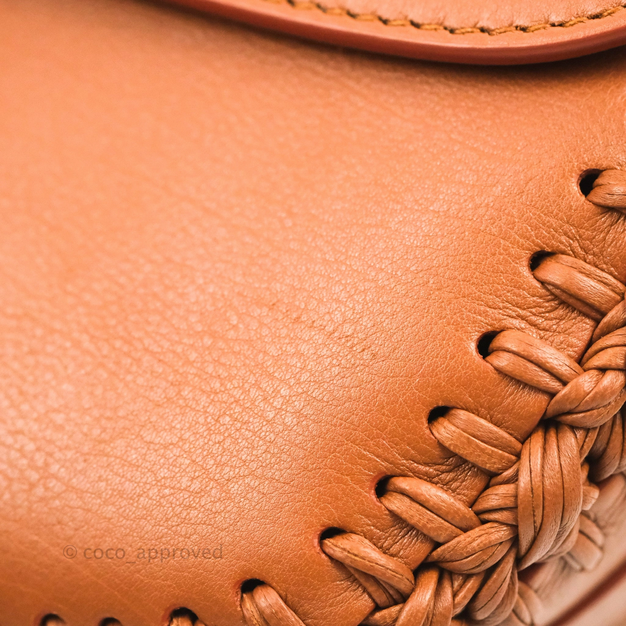 Dior Medium Whipstitched Bobby Bag Brown Grained Calfskin Gold Hardware