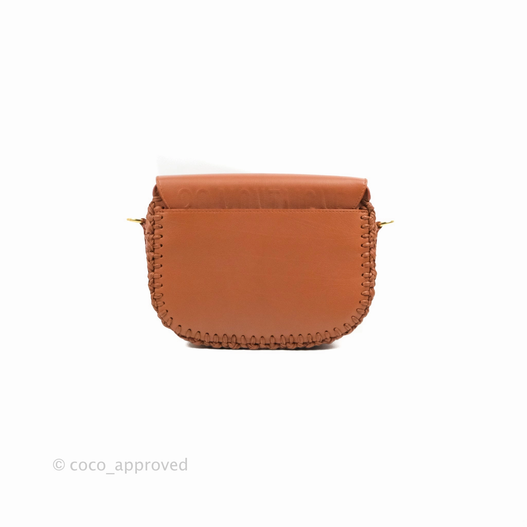 Dior Medium Whipstitched Bobby Bag Brown Grained Calfskin Gold Hardware