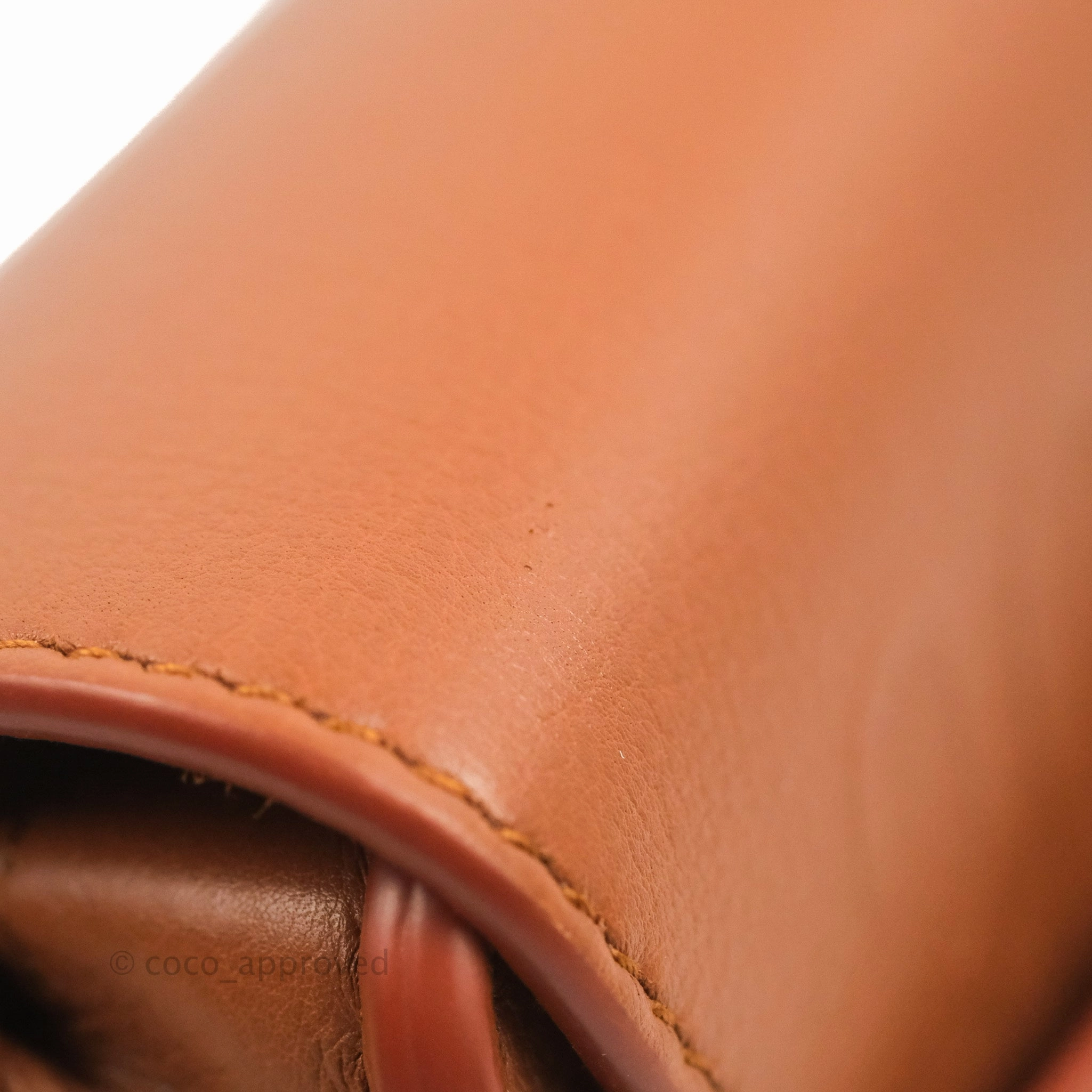 Dior Medium Whipstitched Bobby Bag Brown Grained Calfskin Gold Hardware