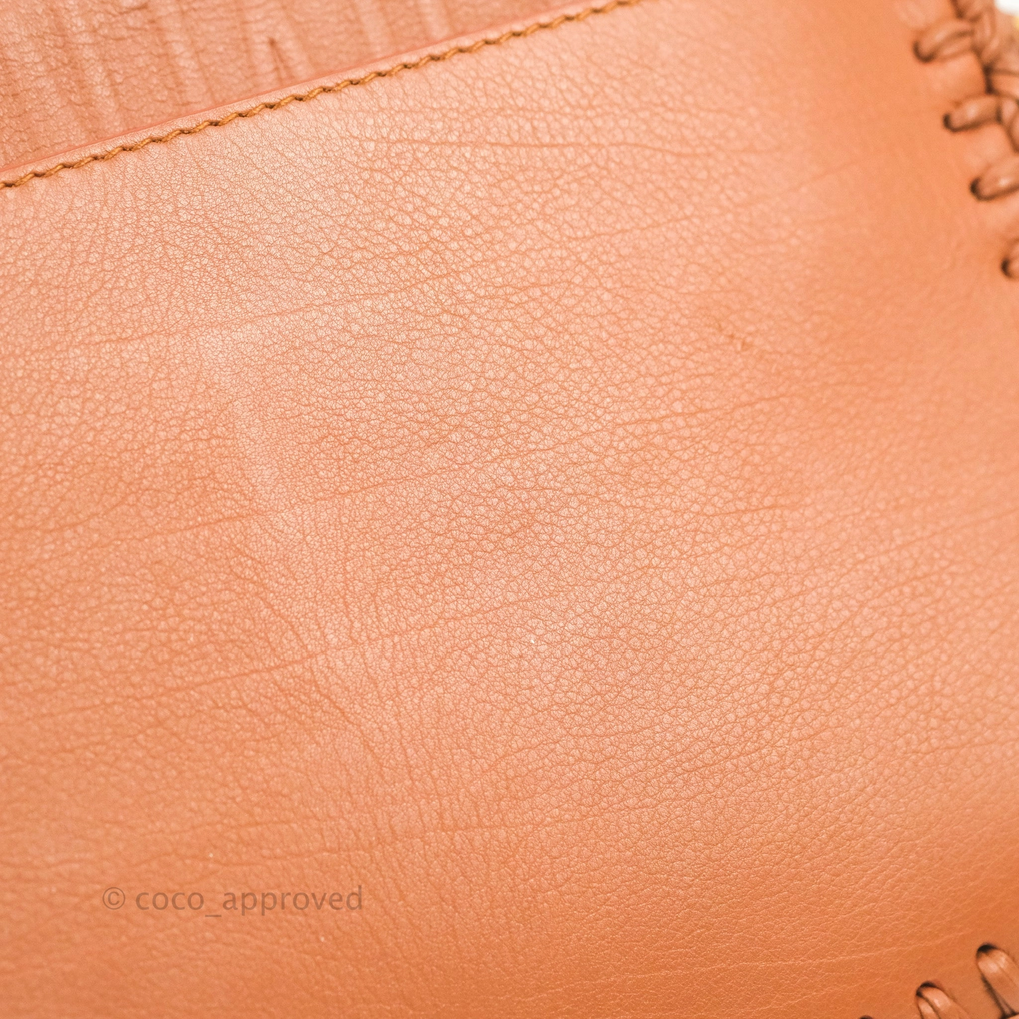 Dior Medium Whipstitched Bobby Bag Brown Grained Calfskin Gold Hardware