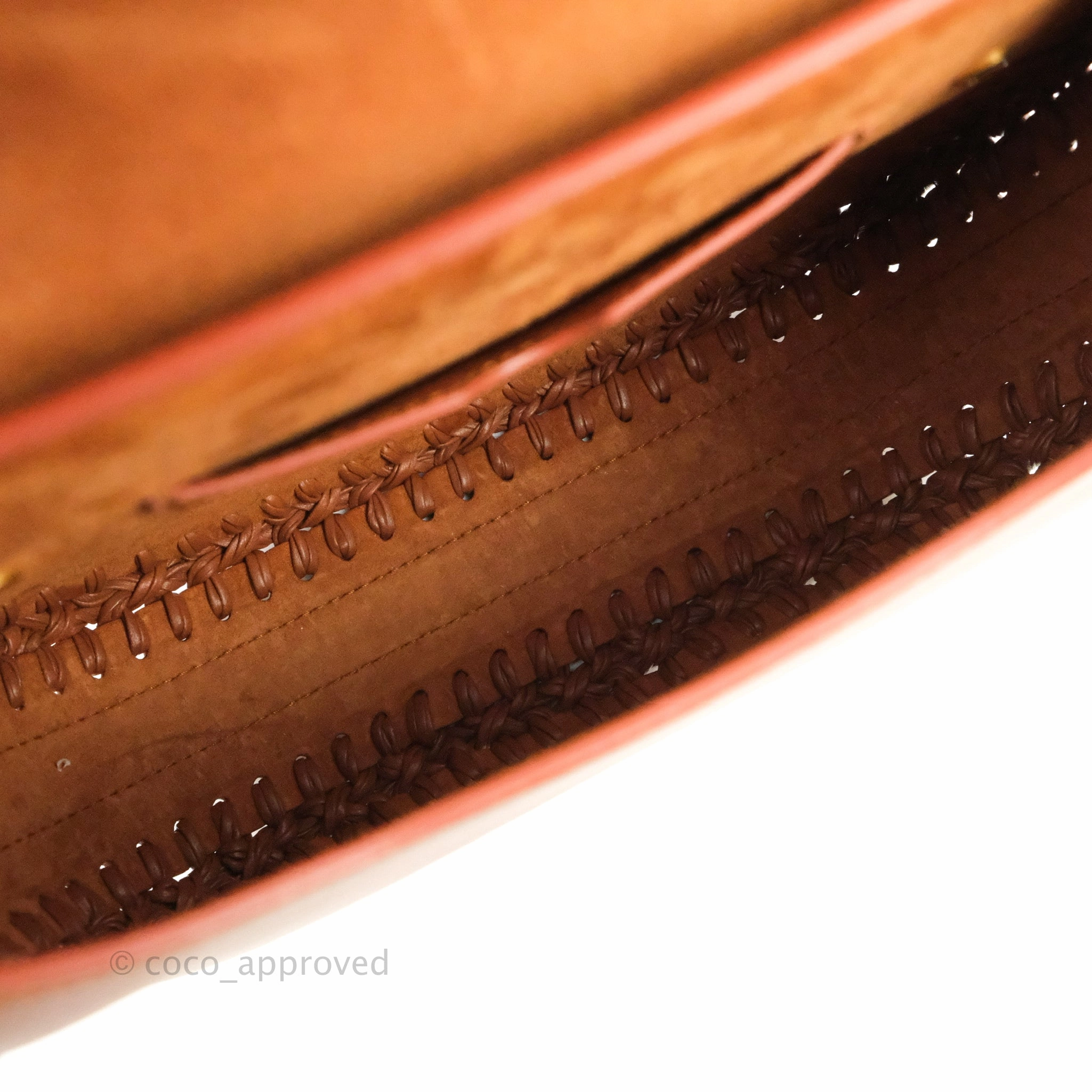 Dior Medium Whipstitched Bobby Bag Brown Grained Calfskin Gold Hardware