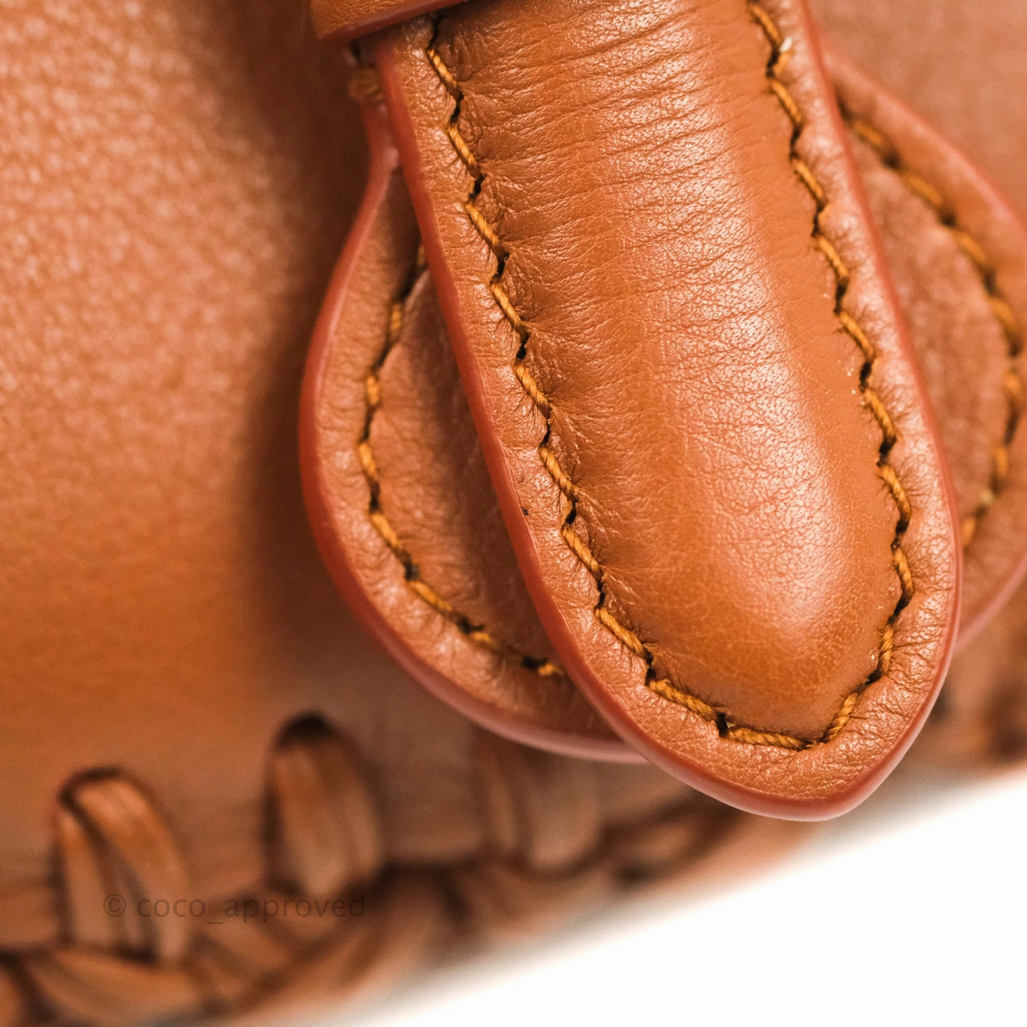 Dior Medium Whipstitched Bobby Bag Brown Grained Calfskin Gold Hardware