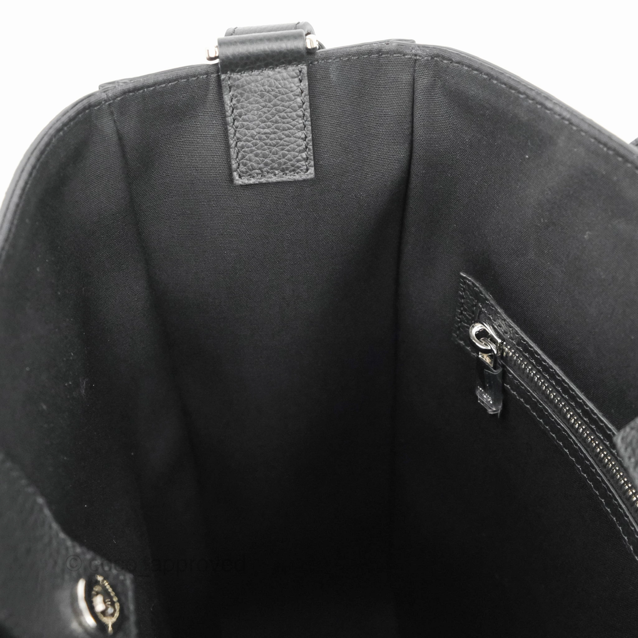 Dior Men's Saddle Tote Bag with Shoulder Strap Black Grained Leather