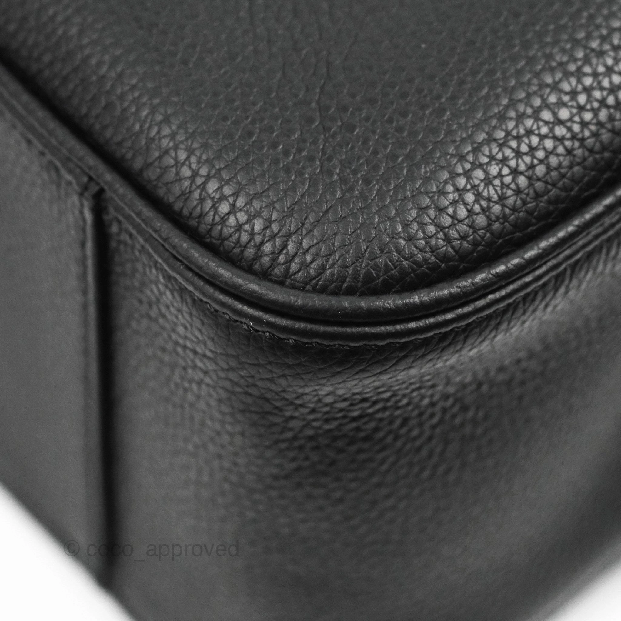 Dior Men's Saddle Tote Bag with Shoulder Strap Black Grained Leather