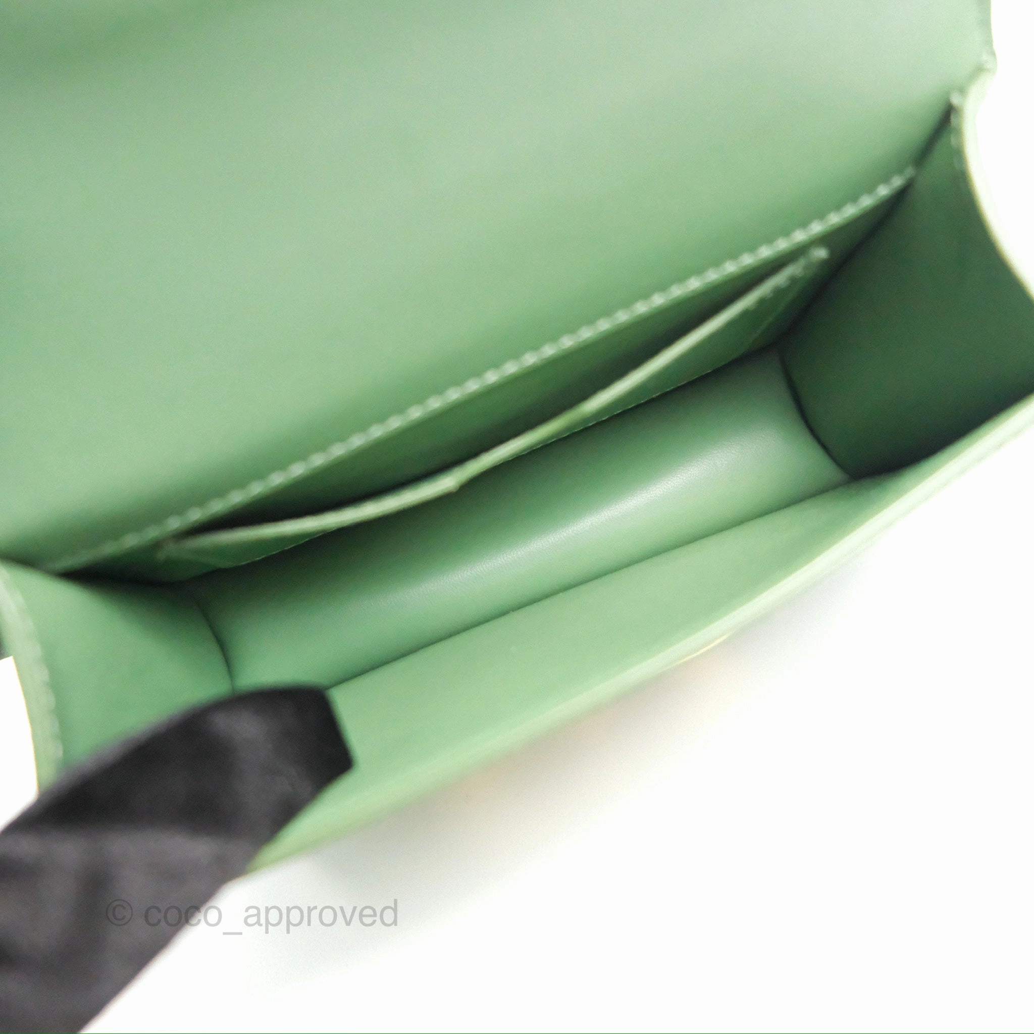 Dior Micro 30 Montaigne Flap Bag Mint Green Smooth Calfskin
