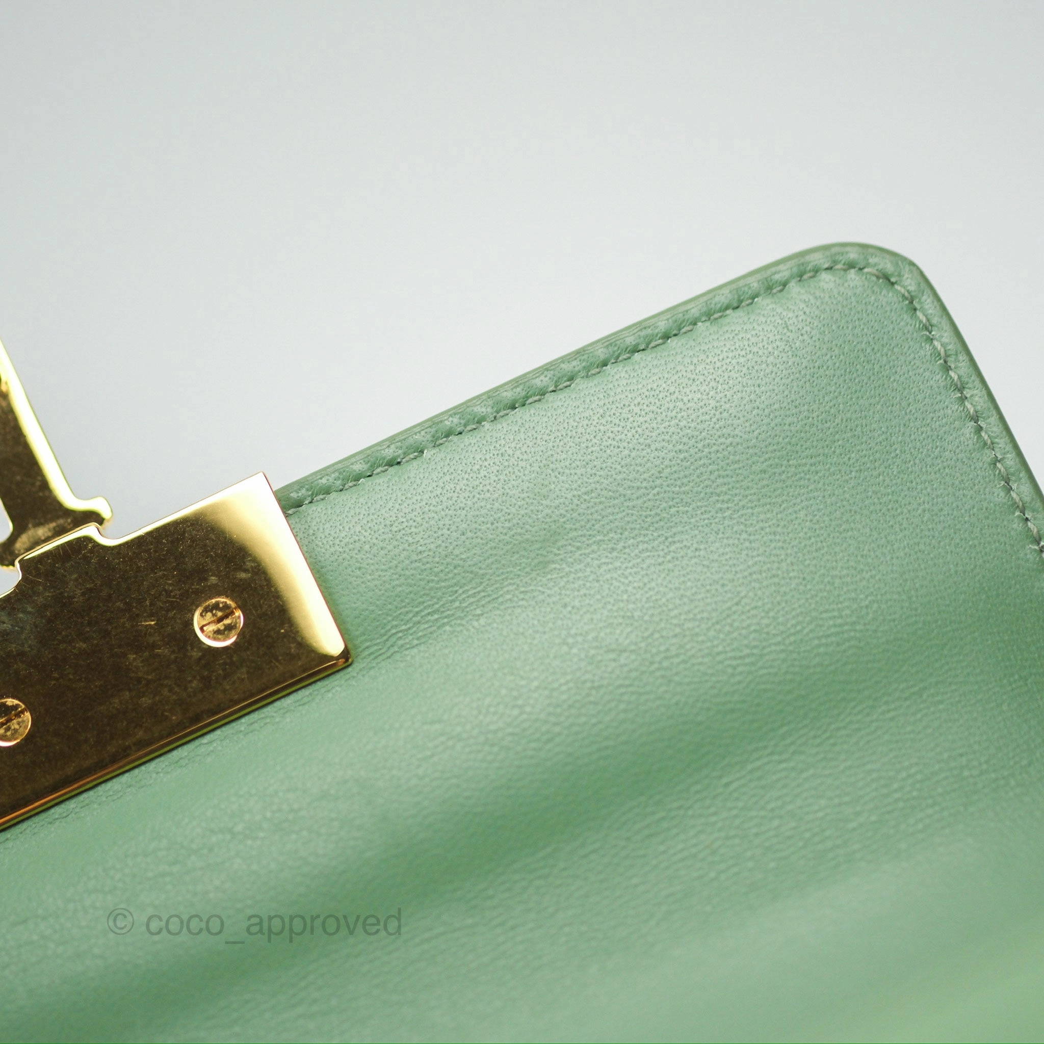Dior Micro 30 Montaigne Flap Bag Mint Green Smooth Calfskin