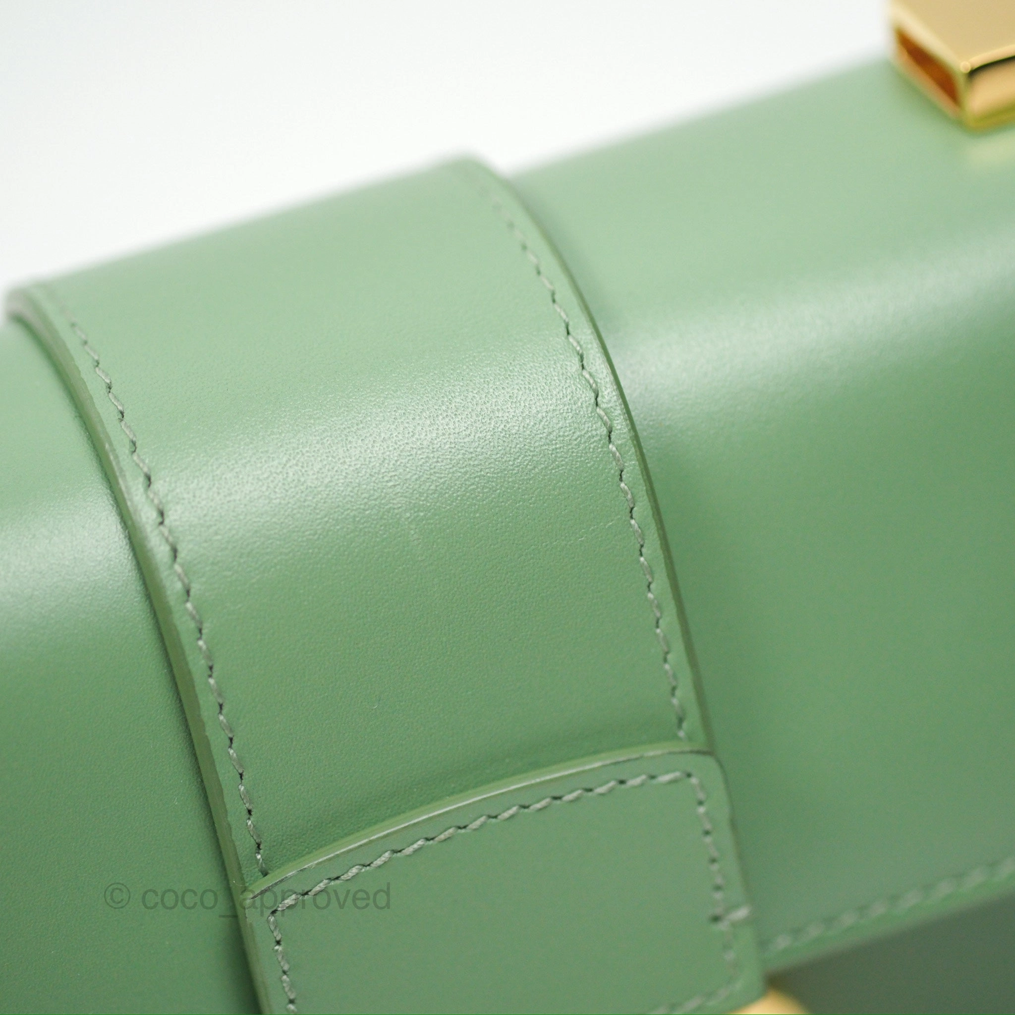 Dior Micro 30 Montaigne Flap Bag Mint Green Smooth Calfskin