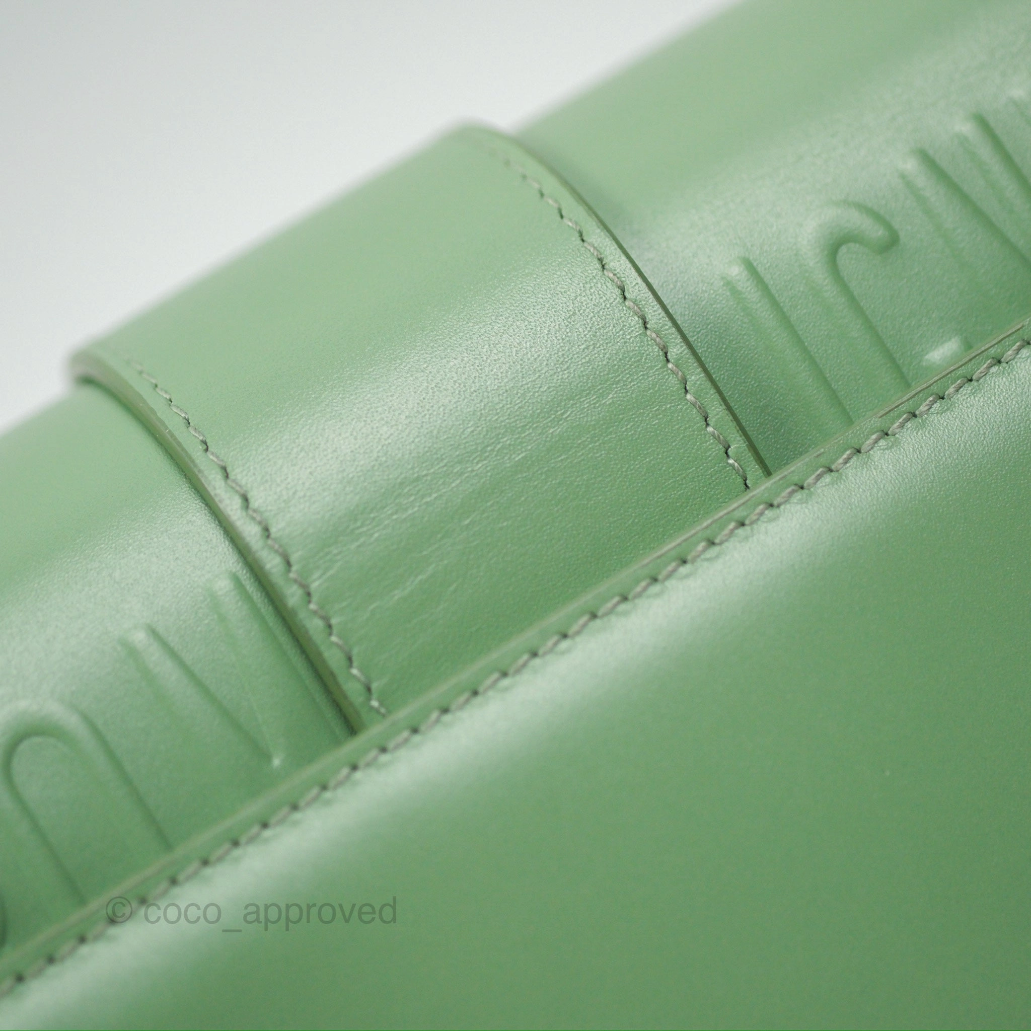 Dior Micro 30 Montaigne Flap Bag Mint Green Smooth Calfskin